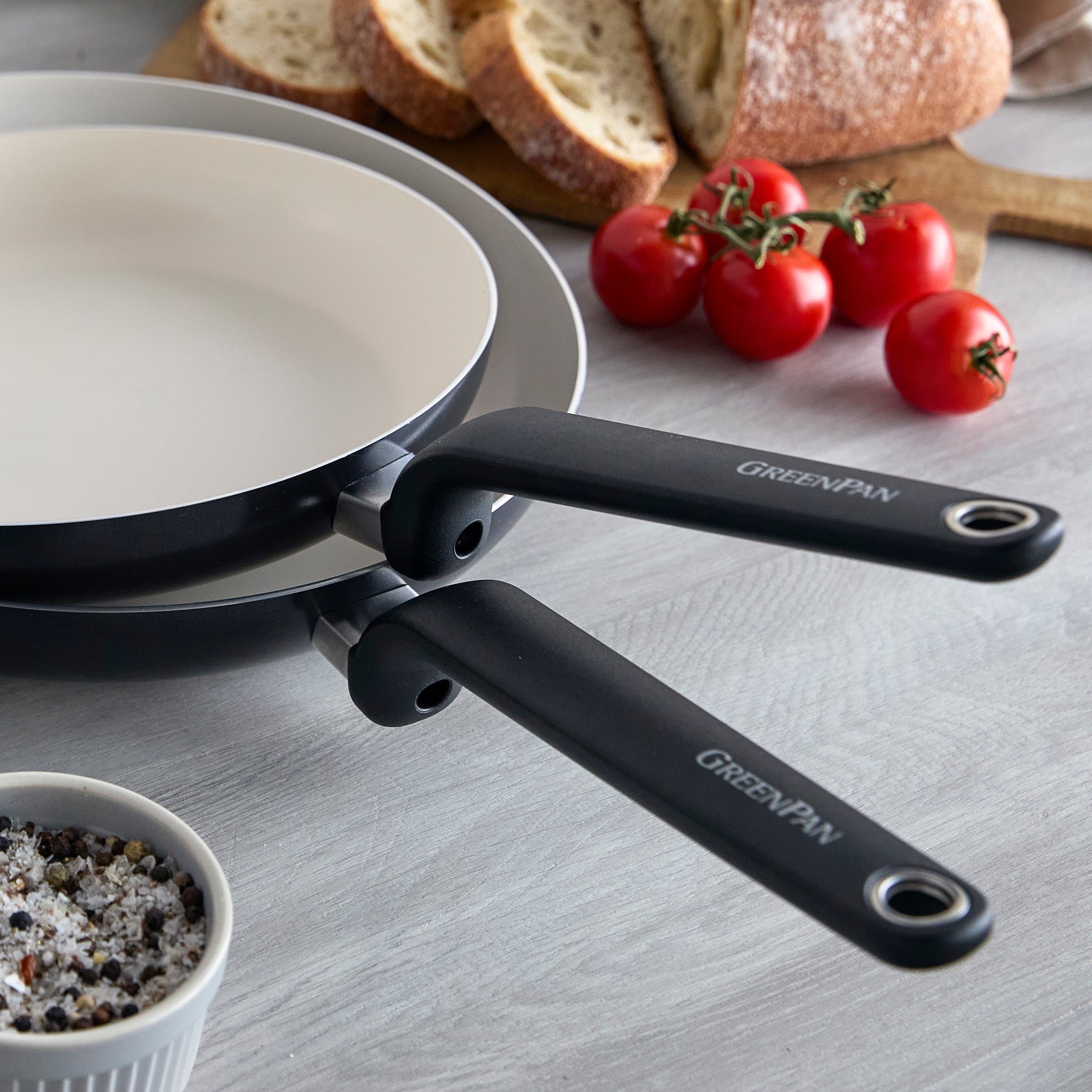 Rio Advanced Ceramic Nonstick 10 & 12 Frypan Set | Black - Image 5