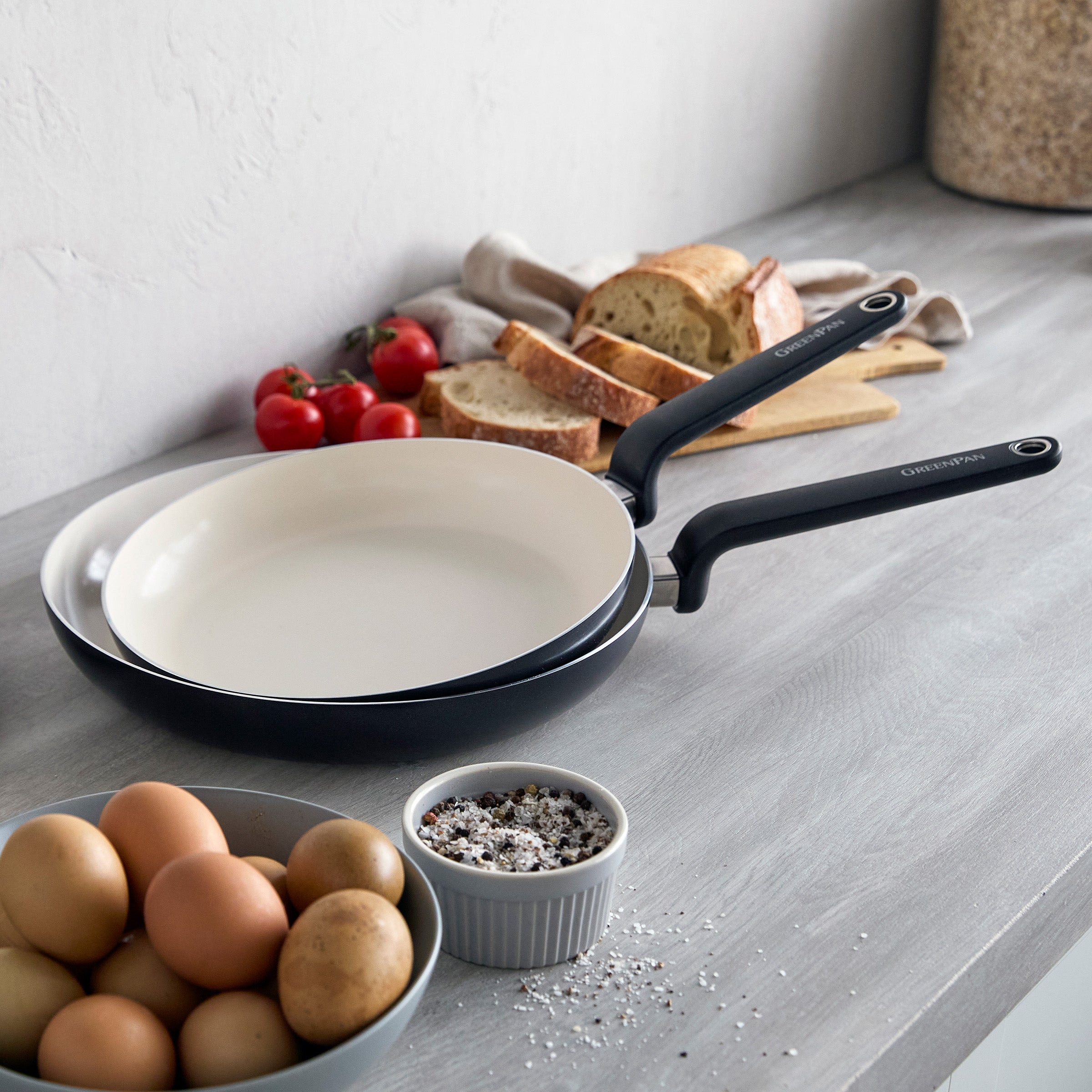 Rio Advanced Ceramic Nonstick 10 & 12 Frypan Set | Black - Image 6
