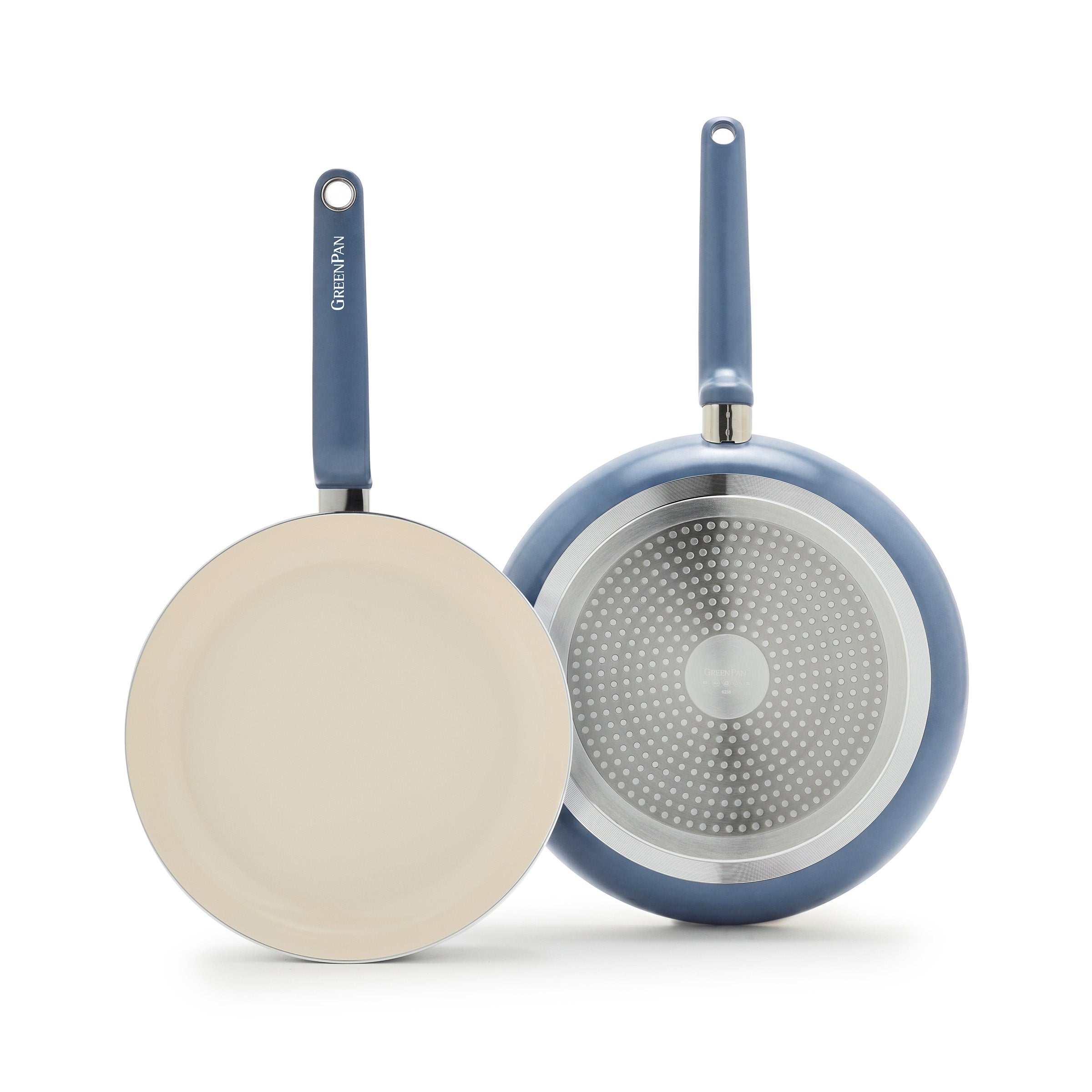 Rio Advanced Ceramic Nonstick 10 & 12 Frypan Set | Dutch Blue