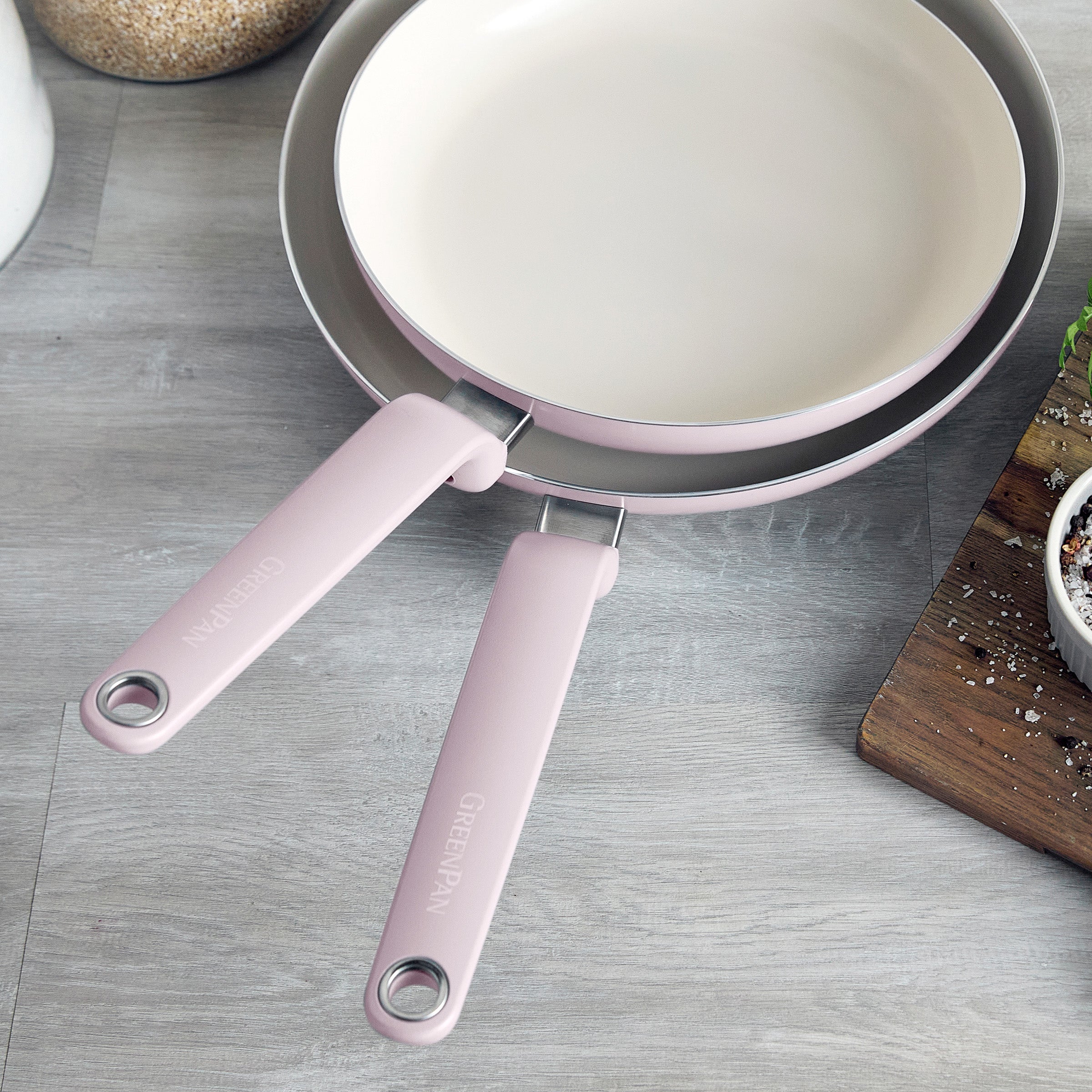 Rio Advanced Ceramic Nonstick 10 & 12 Frypan Set | Pink - Image 5