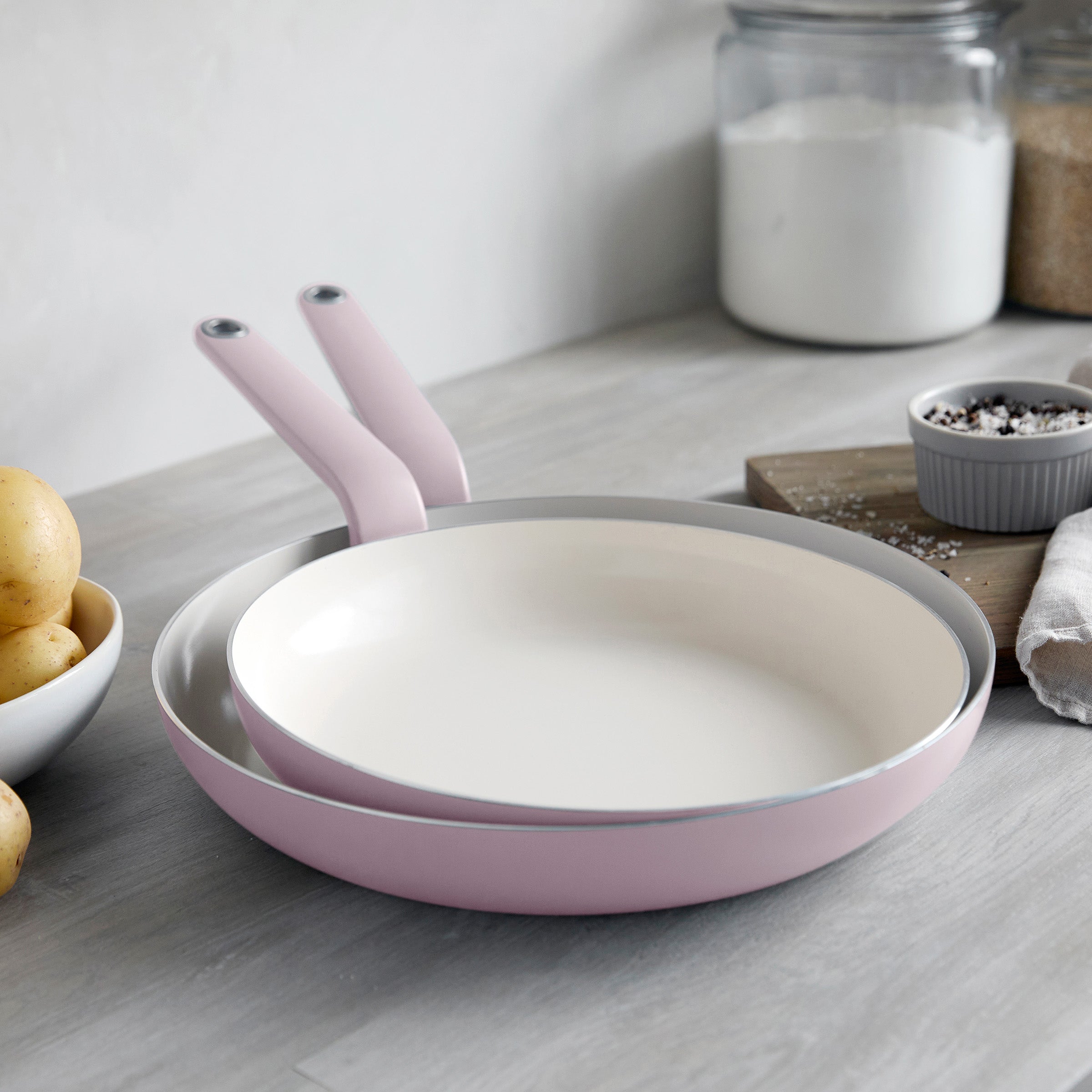 Rio Advanced Ceramic Nonstick 10 & 12 Frypan Set | Pink - Image 6