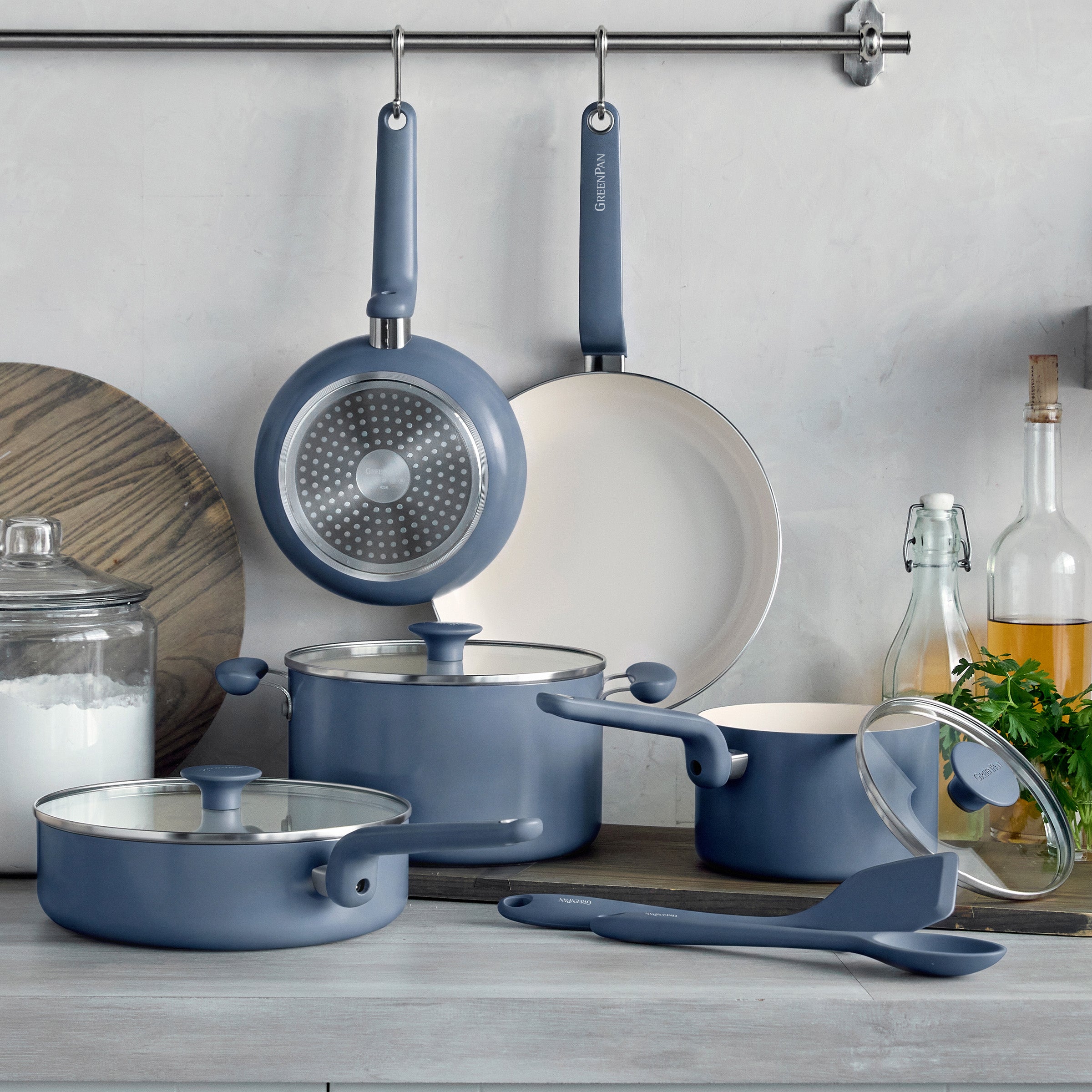 Rio Advanced Ceramic Nonstick 10-Piece Cookware Set | Dutch Blue - Image 2