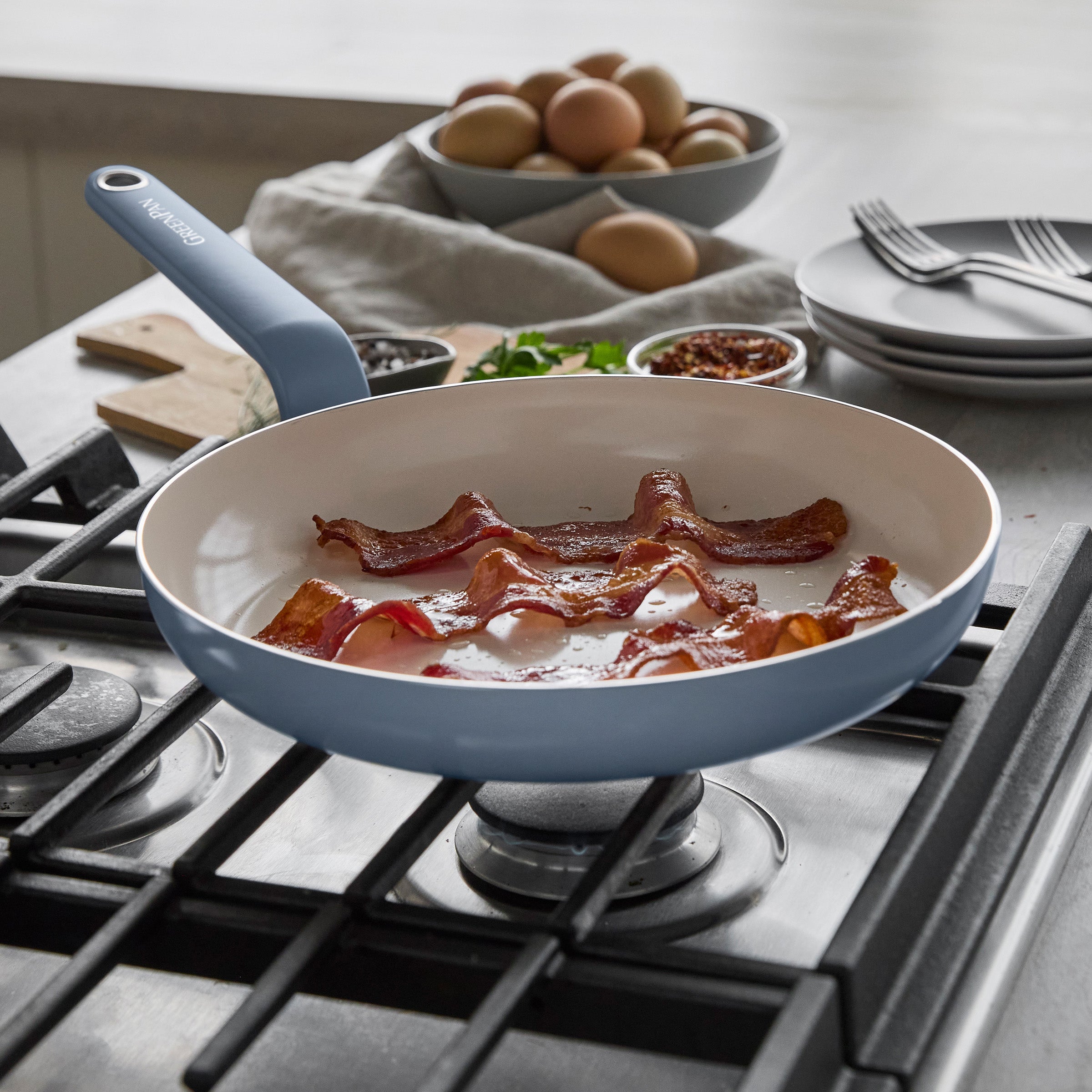 Rio Advanced Ceramic Nonstick 10-Piece Cookware Set | Dutch Blue - Image 4
