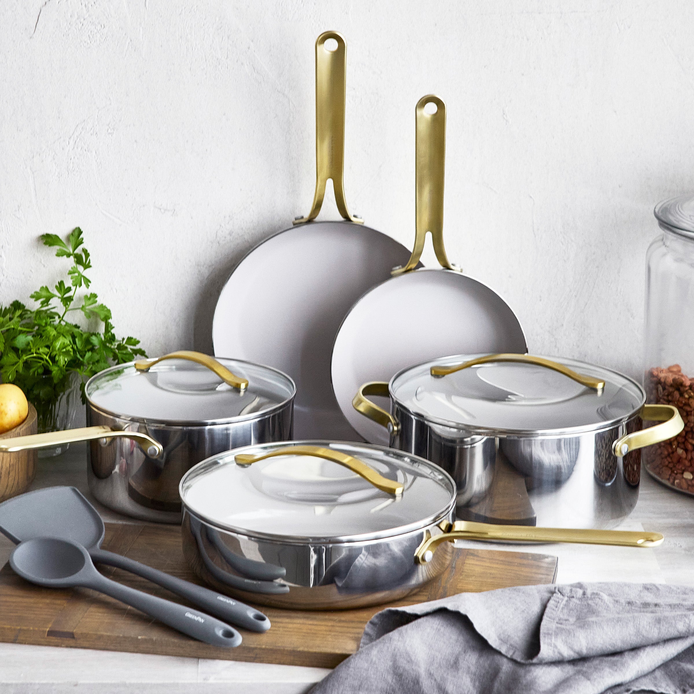 Nova Gallery Stainless Steel 10-Piece Cookware Set - Image 2