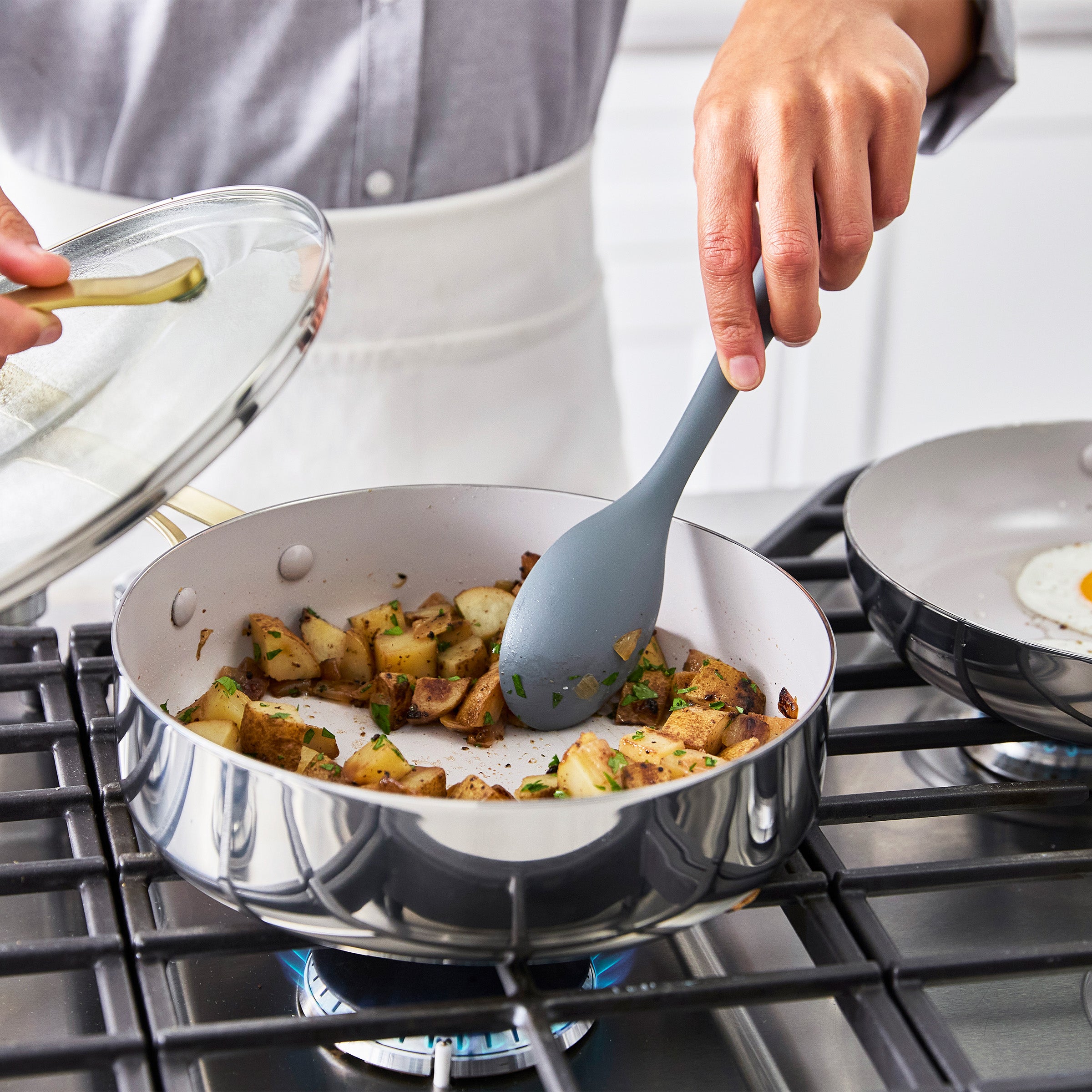 Nova Gallery Stainless Steel 10-Piece Cookware Set - Image 4