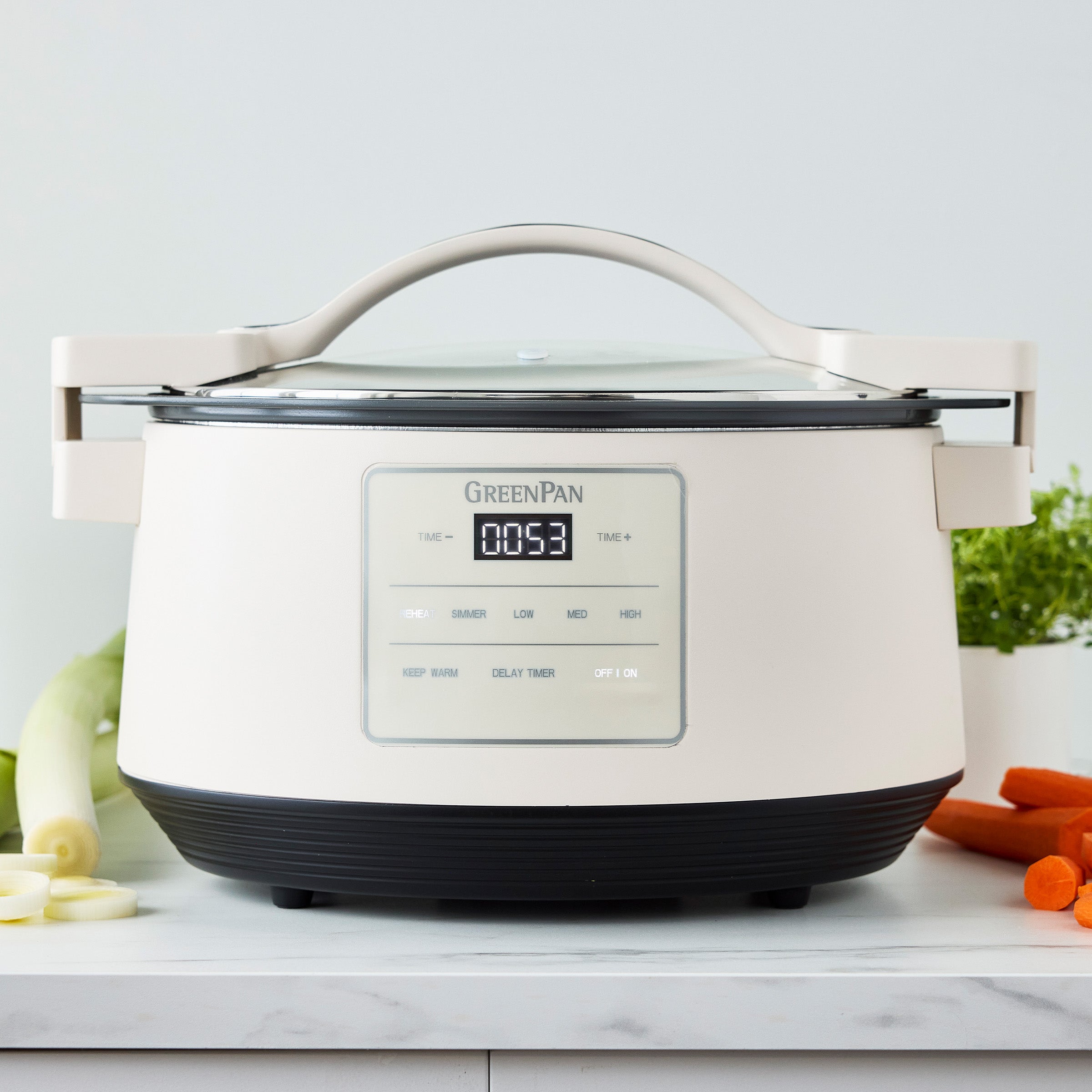 8-Quart Locking Lid Slow Cooker | Cloud Cream - Image 2