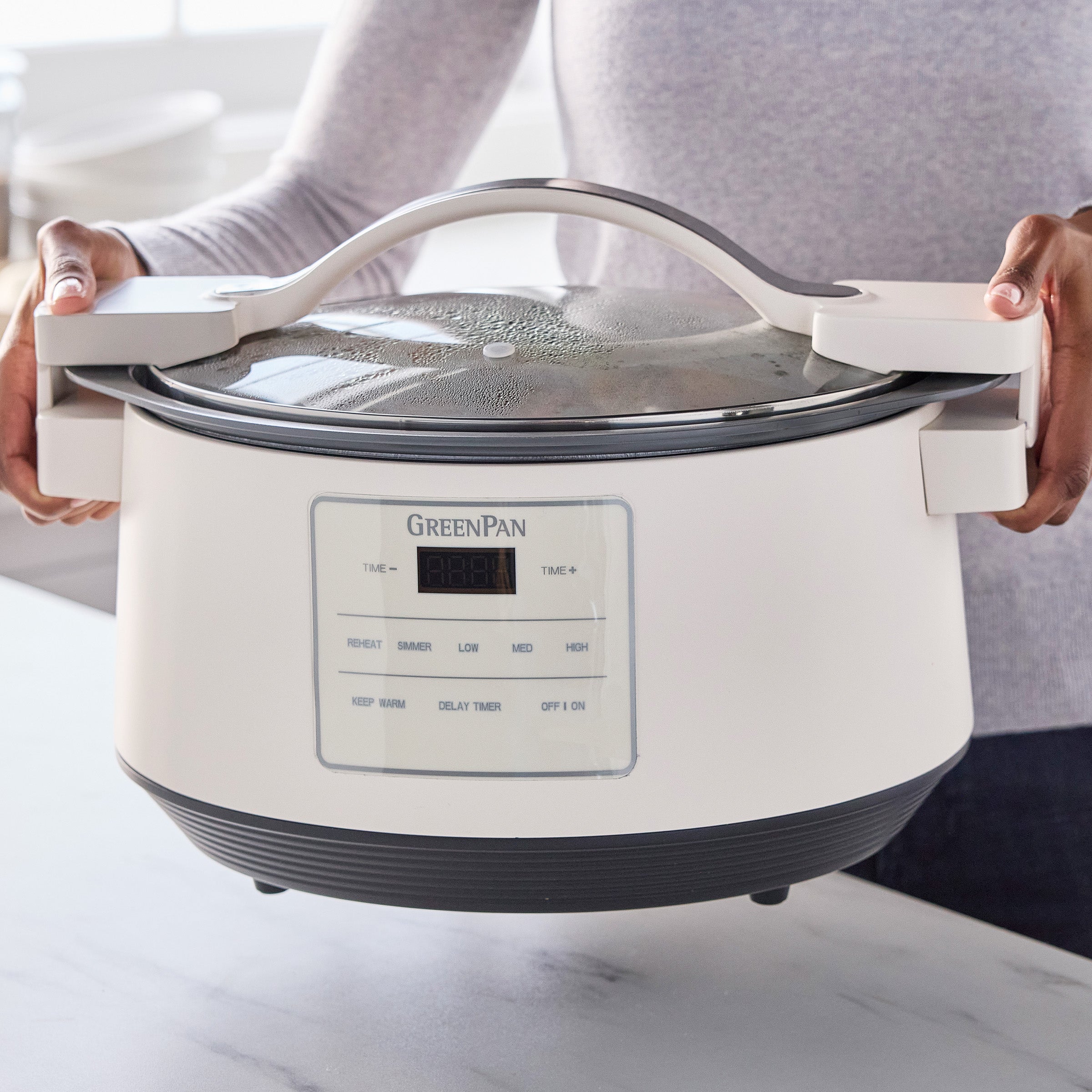 8-Quart Locking Lid Slow Cooker | Cloud Cream - Image 4