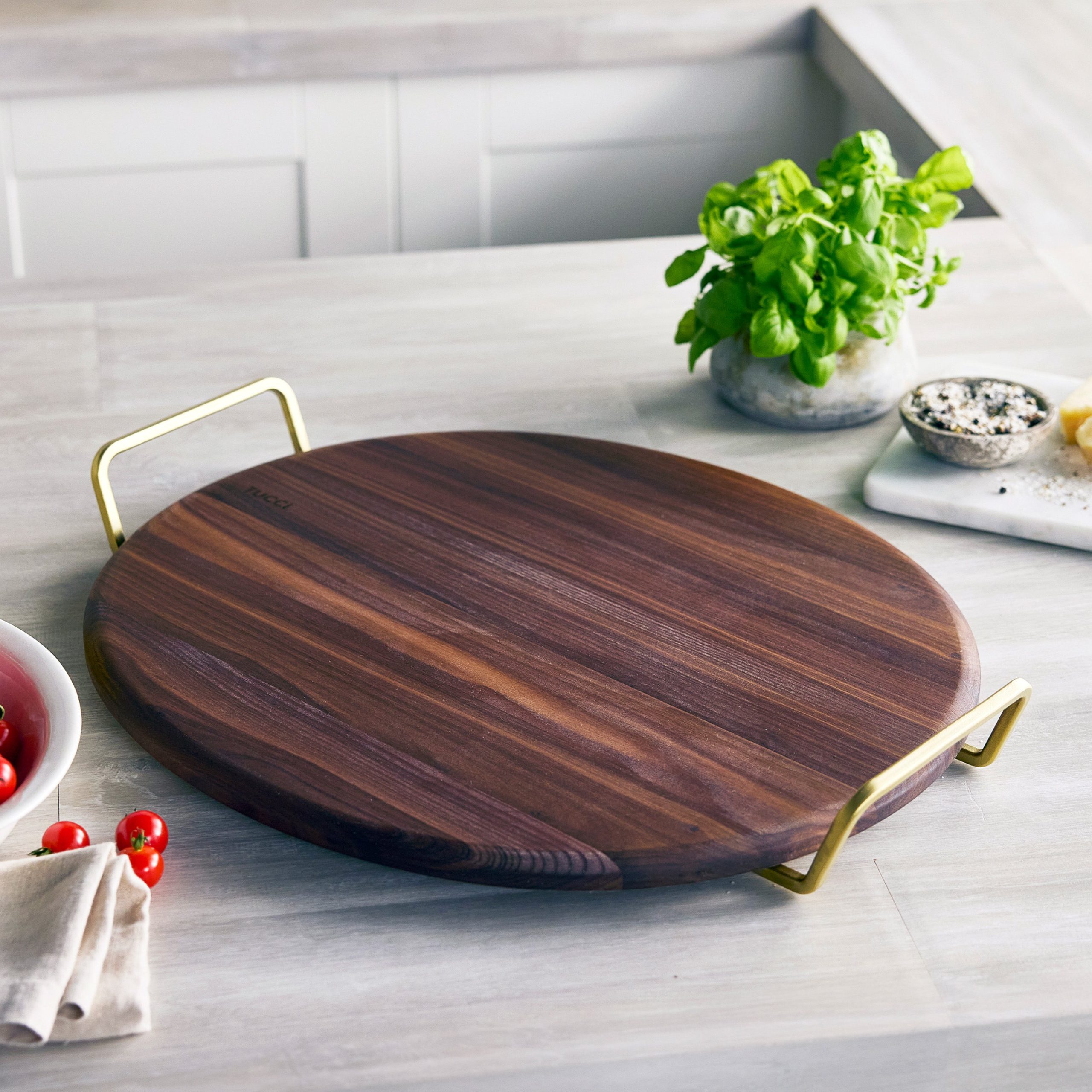 Stanley Tucci™ 20 x 18 Walnut Pizza & Serving Board - Image 3