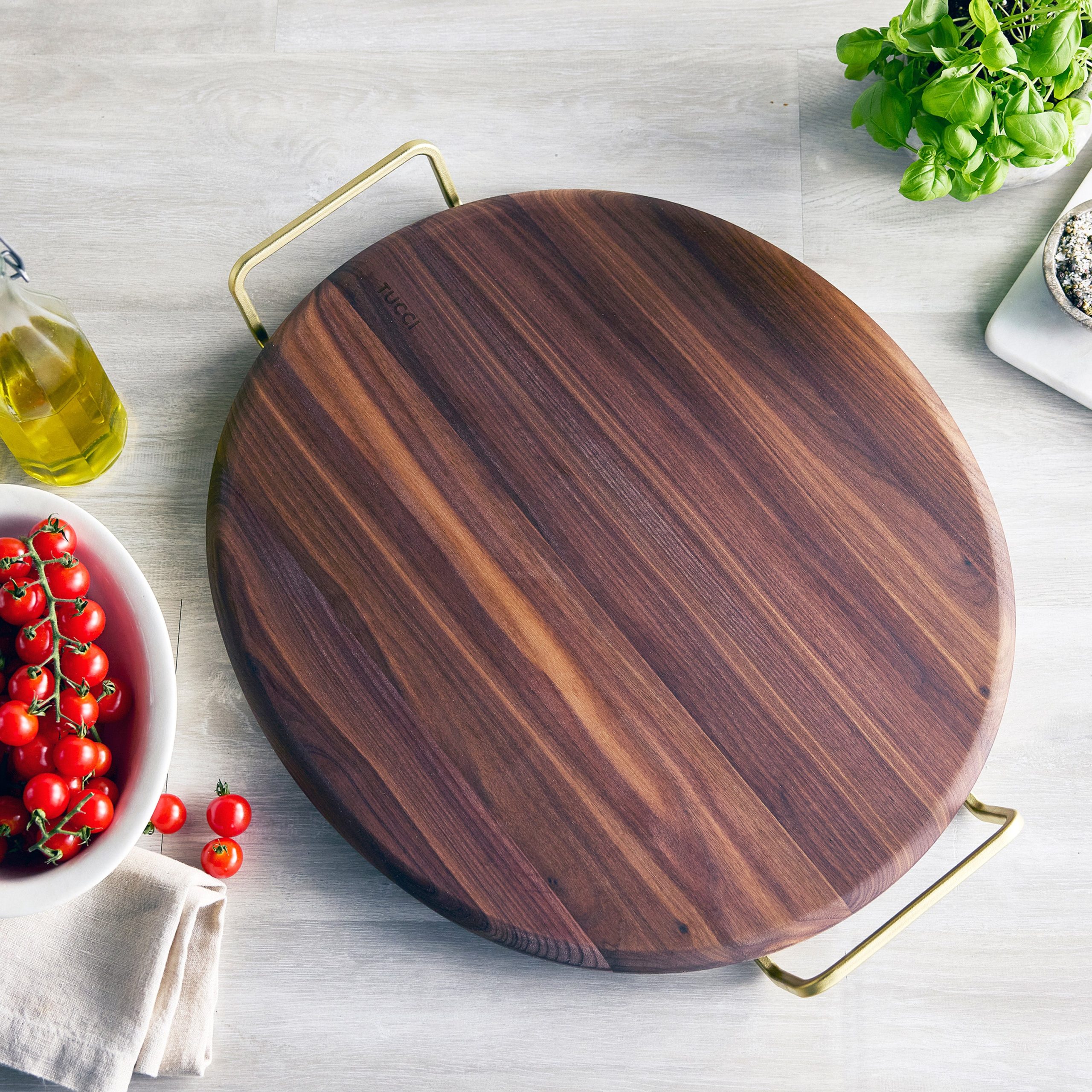 Stanley Tucci™ 20 x 18 Walnut Pizza & Serving Board - Image 6
