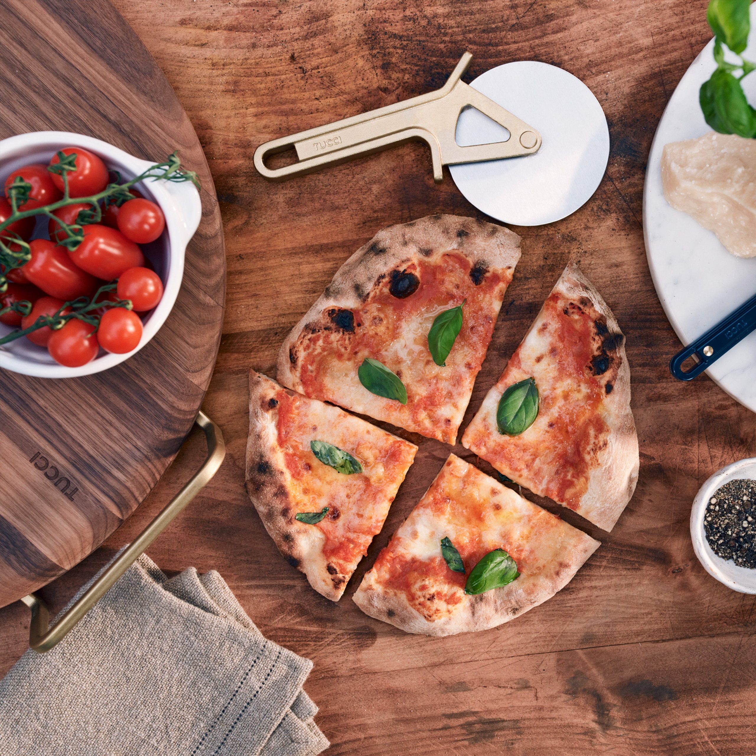 Stanley Tucci™ 20 x 18 Walnut Pizza & Serving Board - Image 8