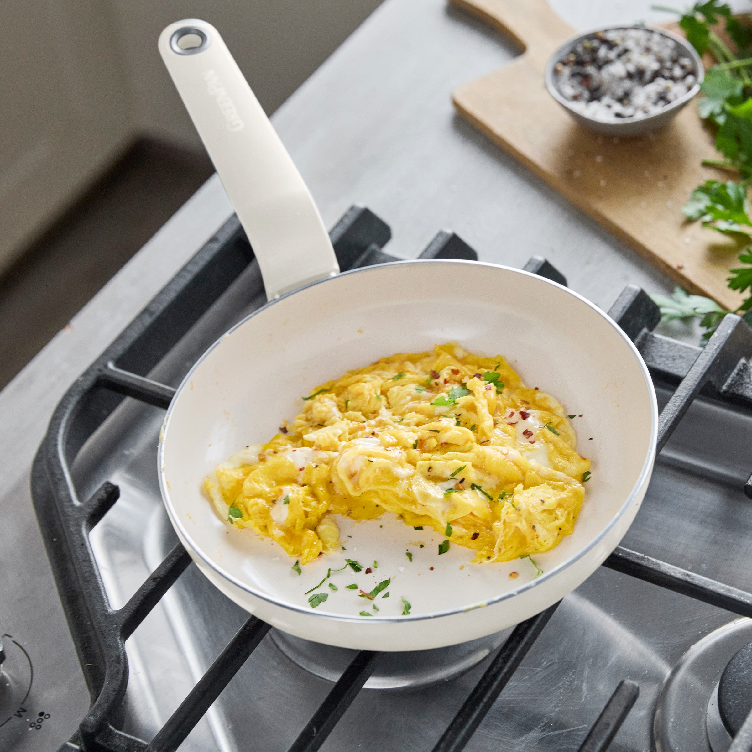 Rio Advanced Ceramic Nonstick 8 Frypan | Cream - Image 3