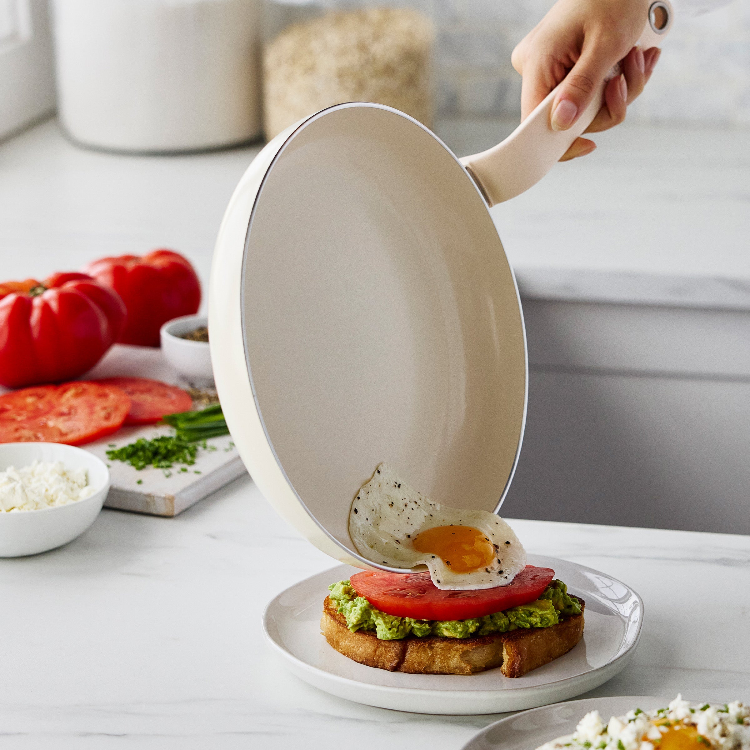 Rio Advanced Ceramic Nonstick 12 Frypan | Cream - Image 3