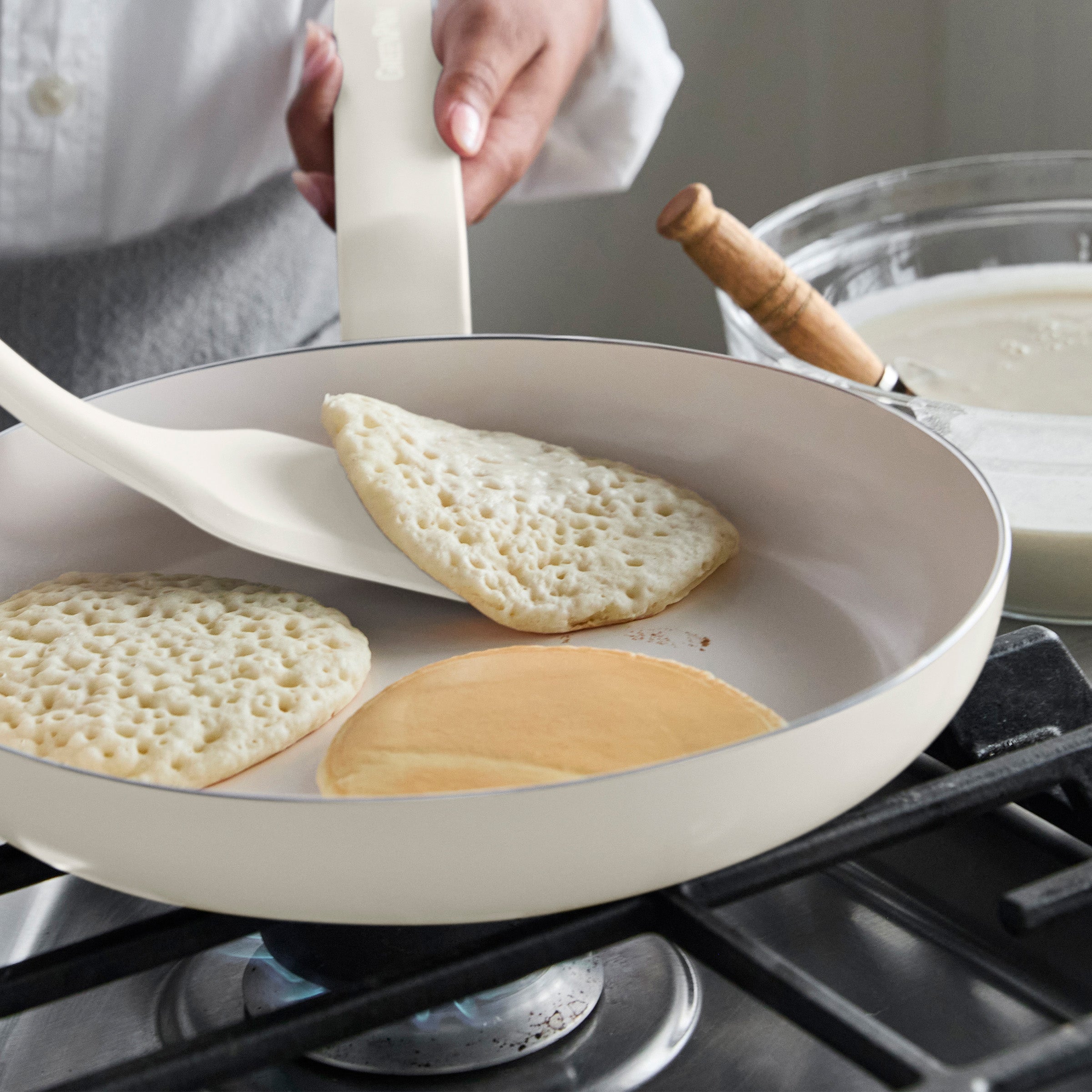 Rio Advanced Ceramic Nonstick 12 Frypan | Cream - Image 5