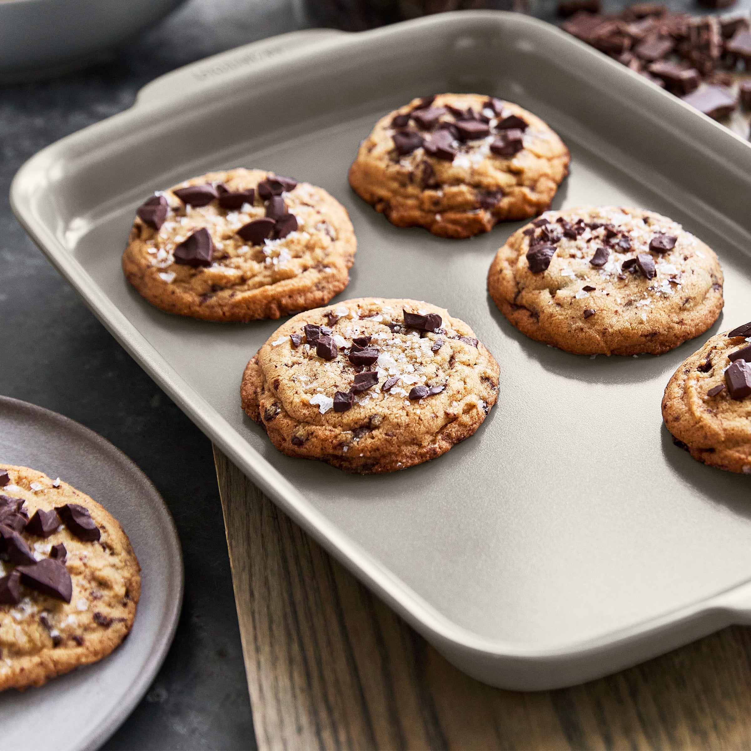Premiere Ovenware Ceramic Nonstick 6-Piece Set | Taupe - Image 9