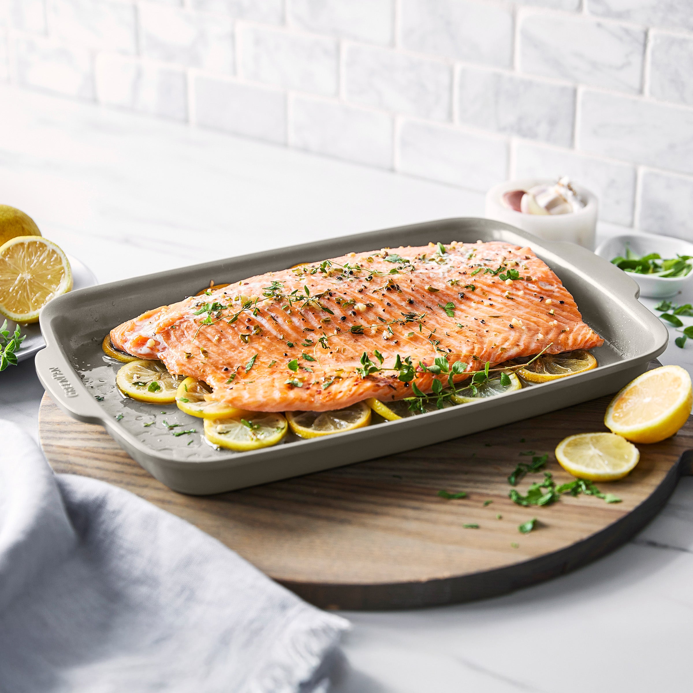 Premiere Ovenware Ceramic Nonstick 6-Piece Set | Taupe - Image 5