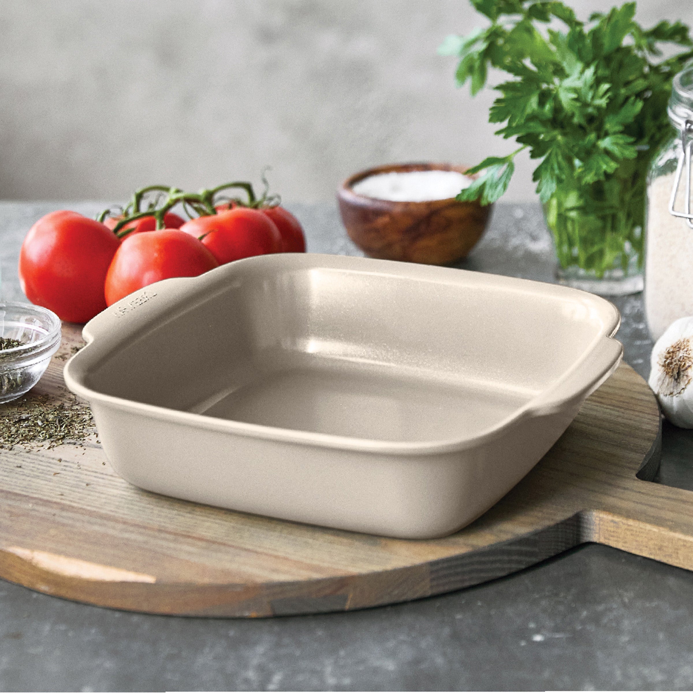 Premiere Ovenware Ceramic Nonstick 4-Piece Set | Taupe - Image 12