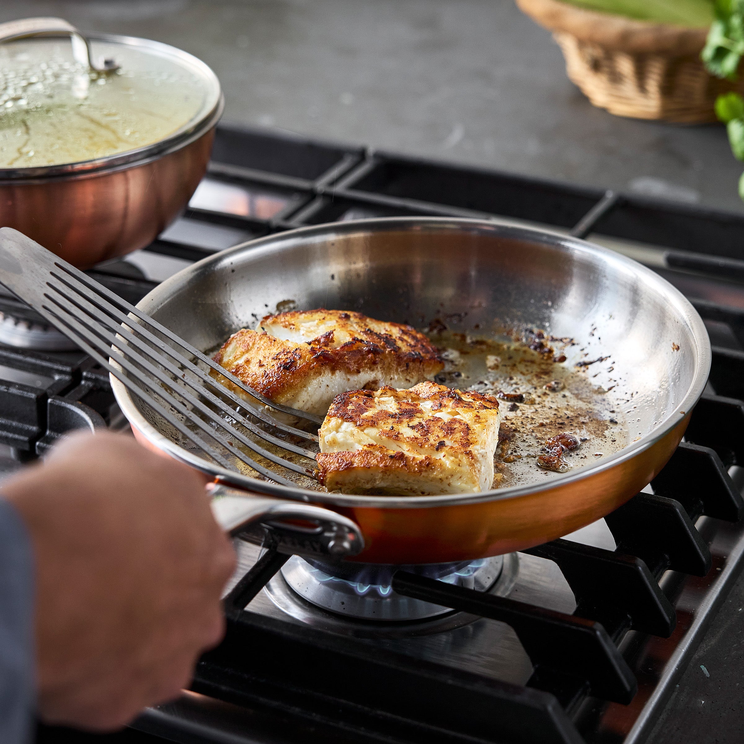 Bobby Flay by GreenPan Copper Clad 8-Piece Cookware Set - Image 5