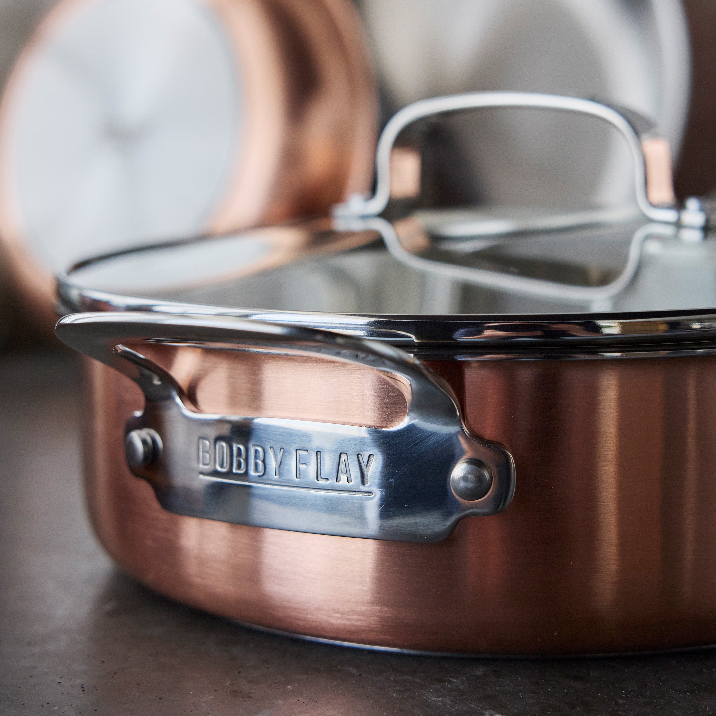 Bobby Flay by GreenPan Copper Clad 8-Piece Cookware Set - Image 10