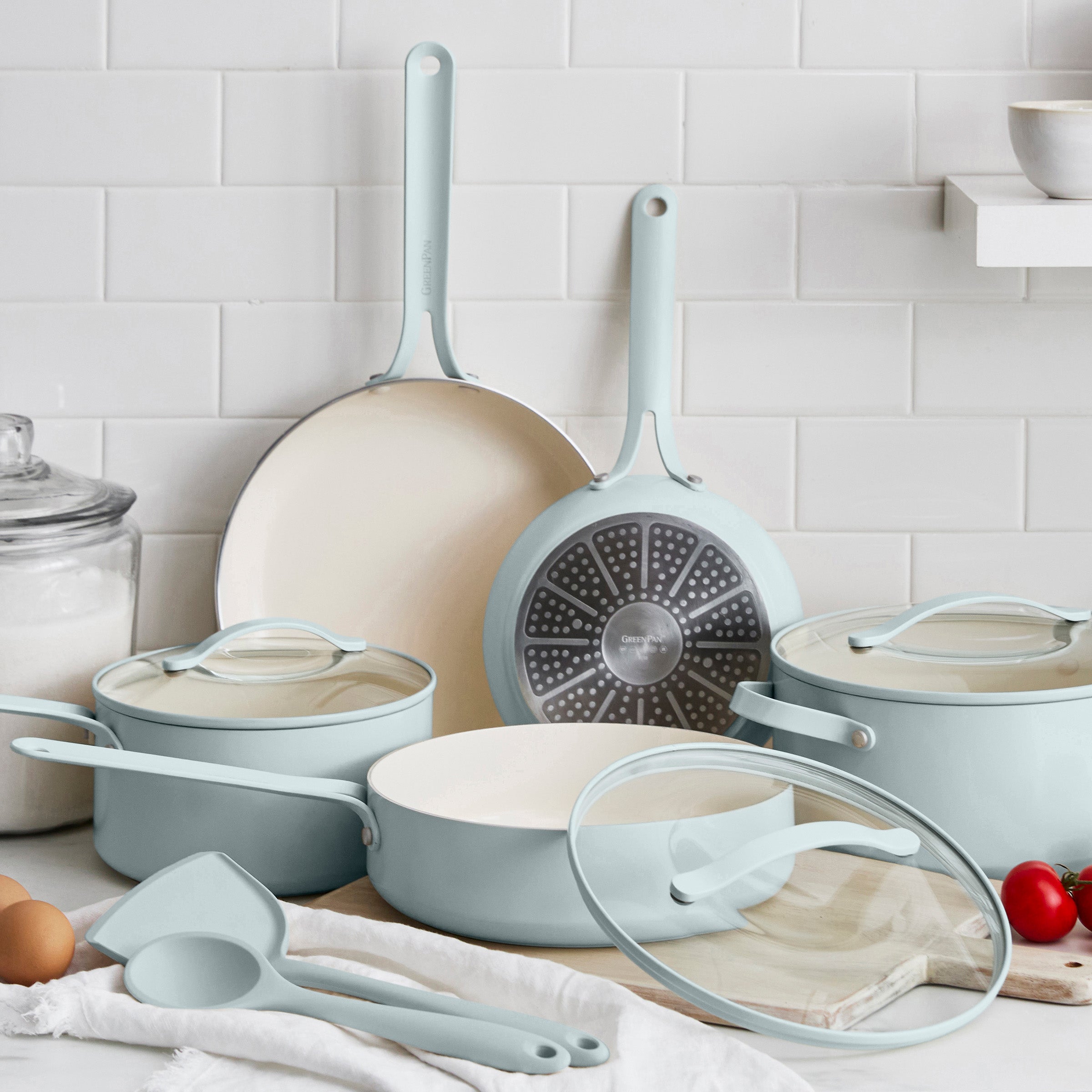 Nova Gallery Ceramic Nonstick 10-Piece Cookware Set | Coastline - Image 2