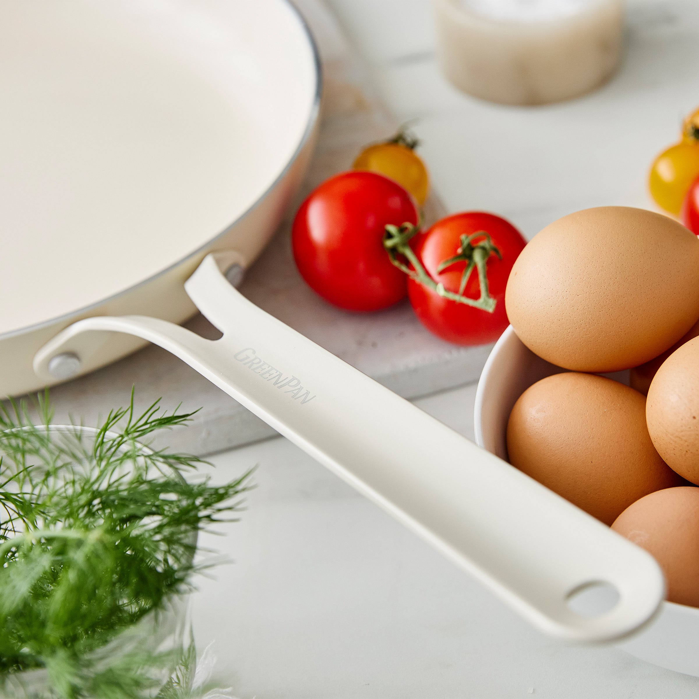 Nova Gallery Ceramic Nonstick 10-Piece Cookware Set | Cream - Image 10