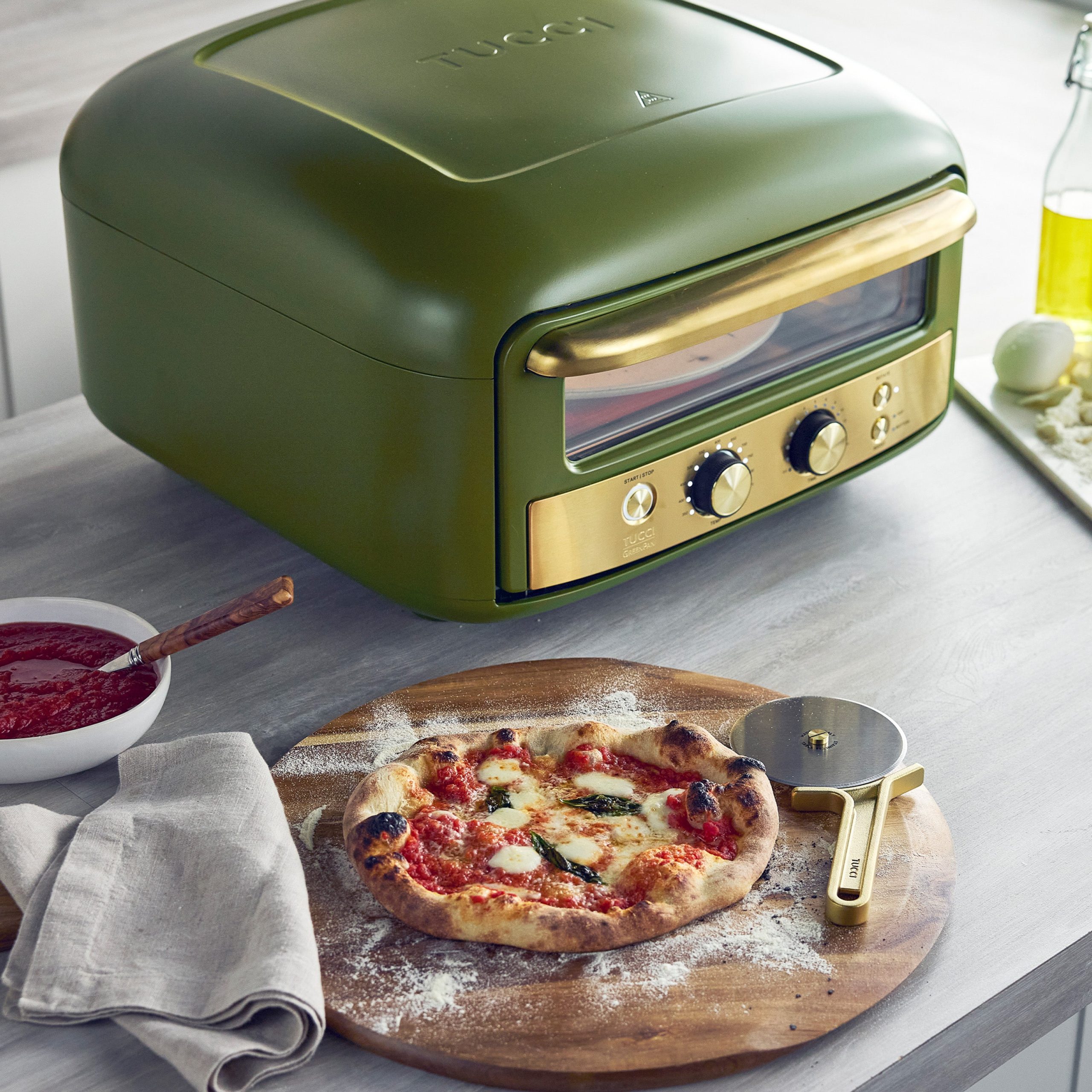 Stanley Tucci™ Indoor and Outdoor Pizza Oven | Tuscan Olive - Image 7