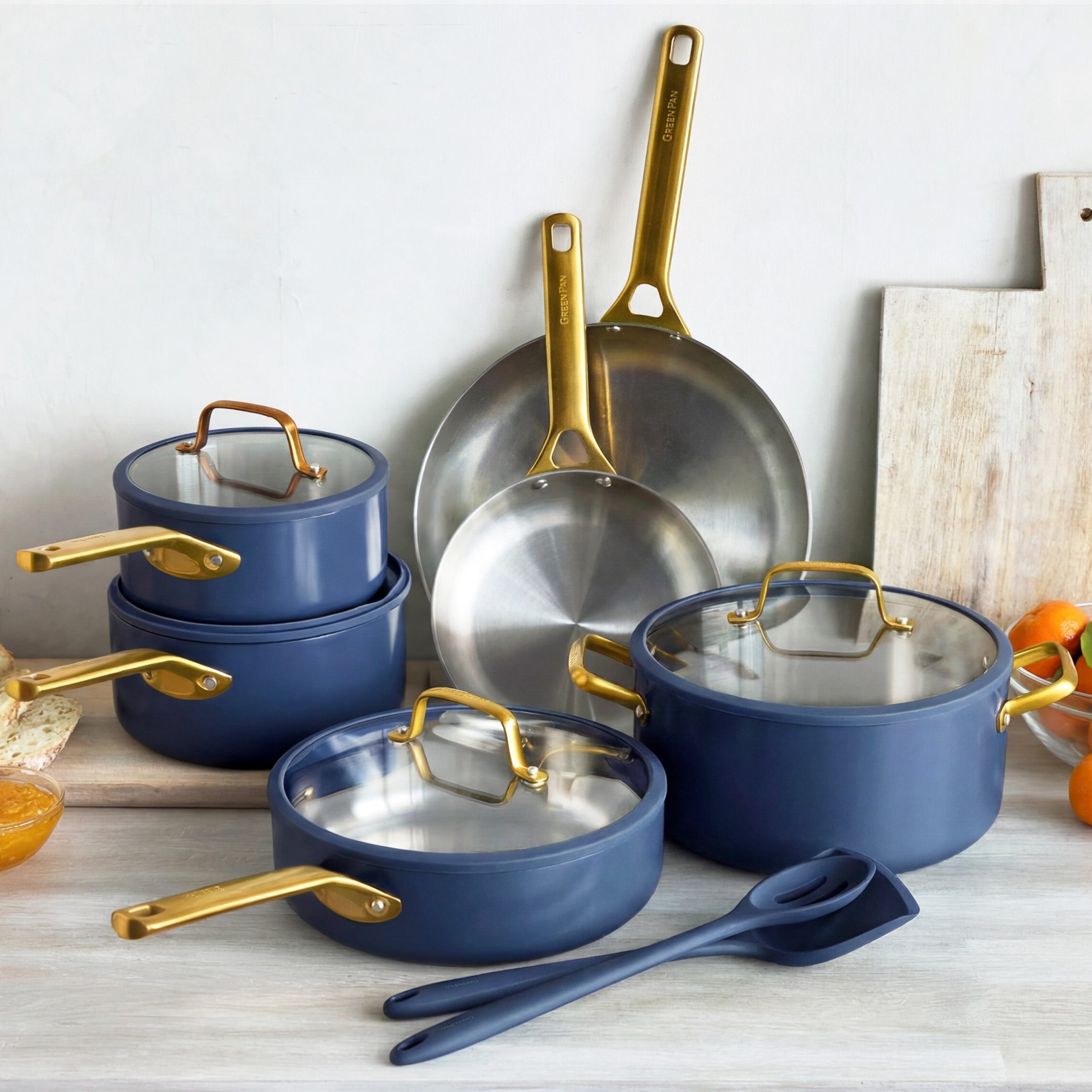 Reserve Pro Uncoated Stainless Steel 12-Piece Cookware Set | Twilight - Image 2