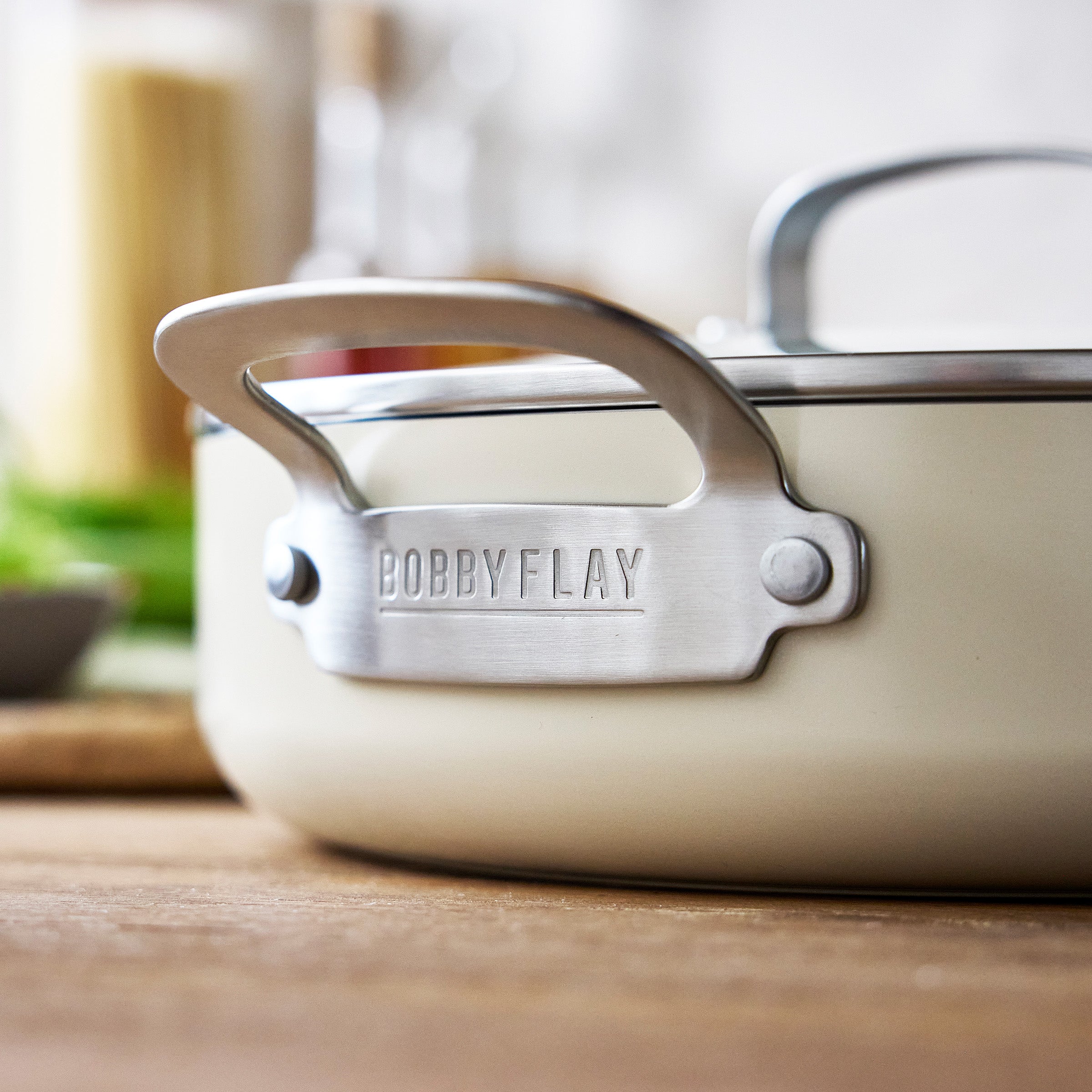 Bobby Flay by GreenPan Professional Ceramic Nonstick 16-Piece Cookware Set | Cream - Image 10