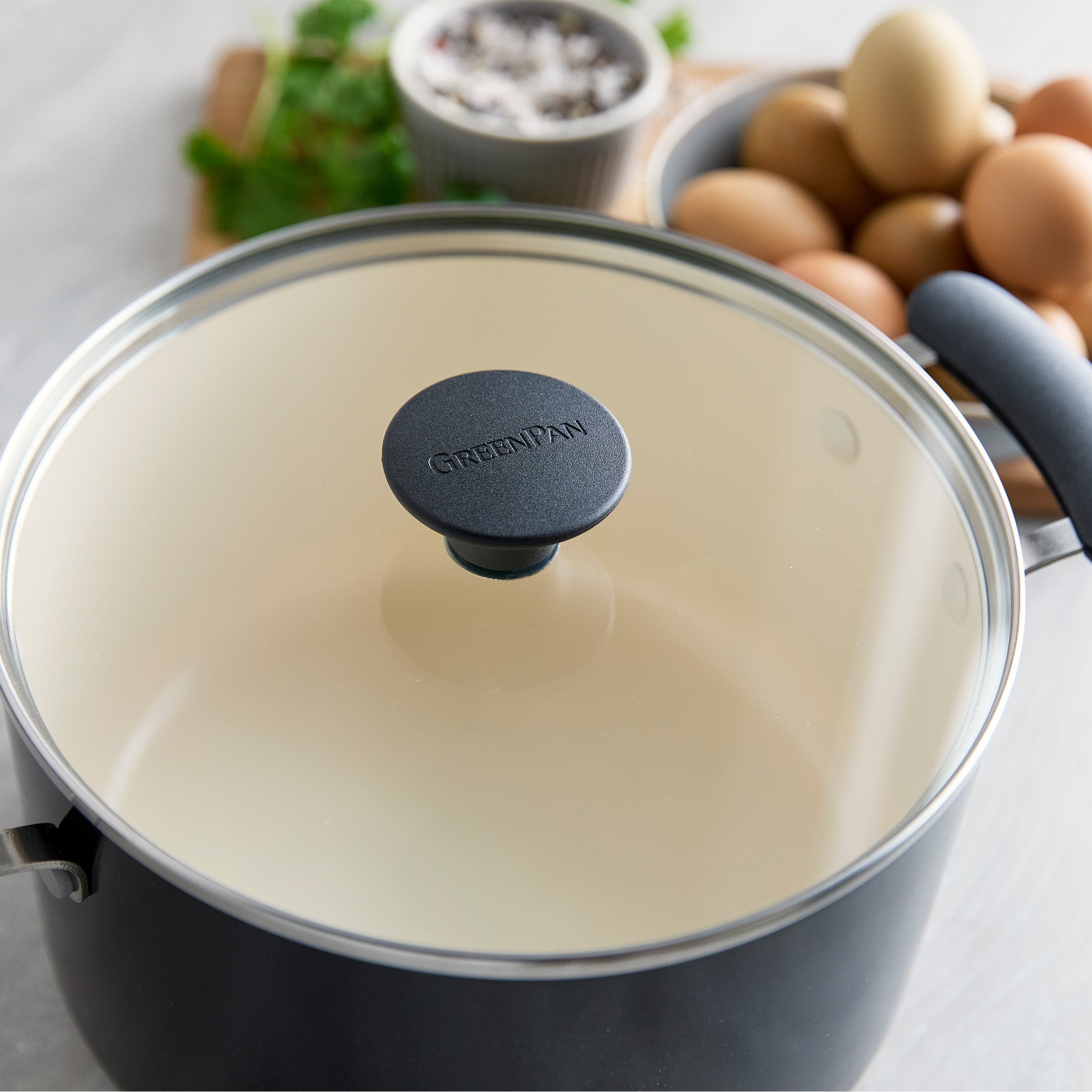 Rio Advanced Ceramic Nonstick 12-Piece Cookware Set | Black - Image 9