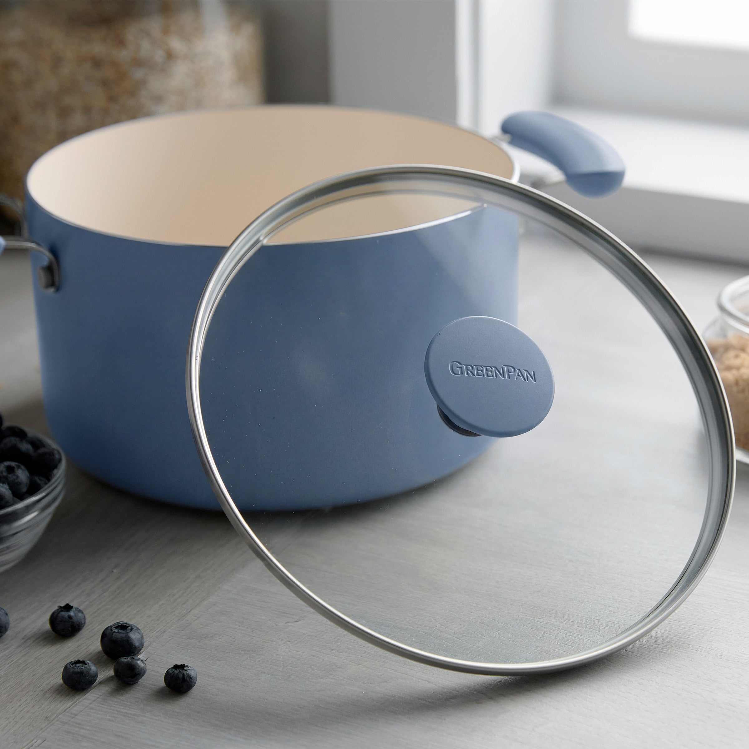 Rio Advanced Ceramic Nonstick 12-Piece Cookware Set | Dutch Blue - Image 9