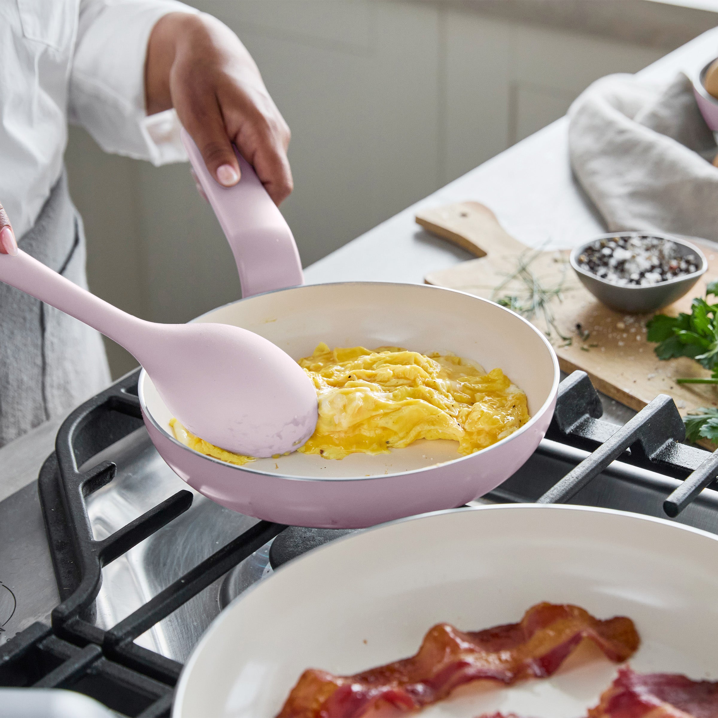 Rio Advanced Ceramic Nonstick 12-Piece Cookware Set | Pink - Image 3