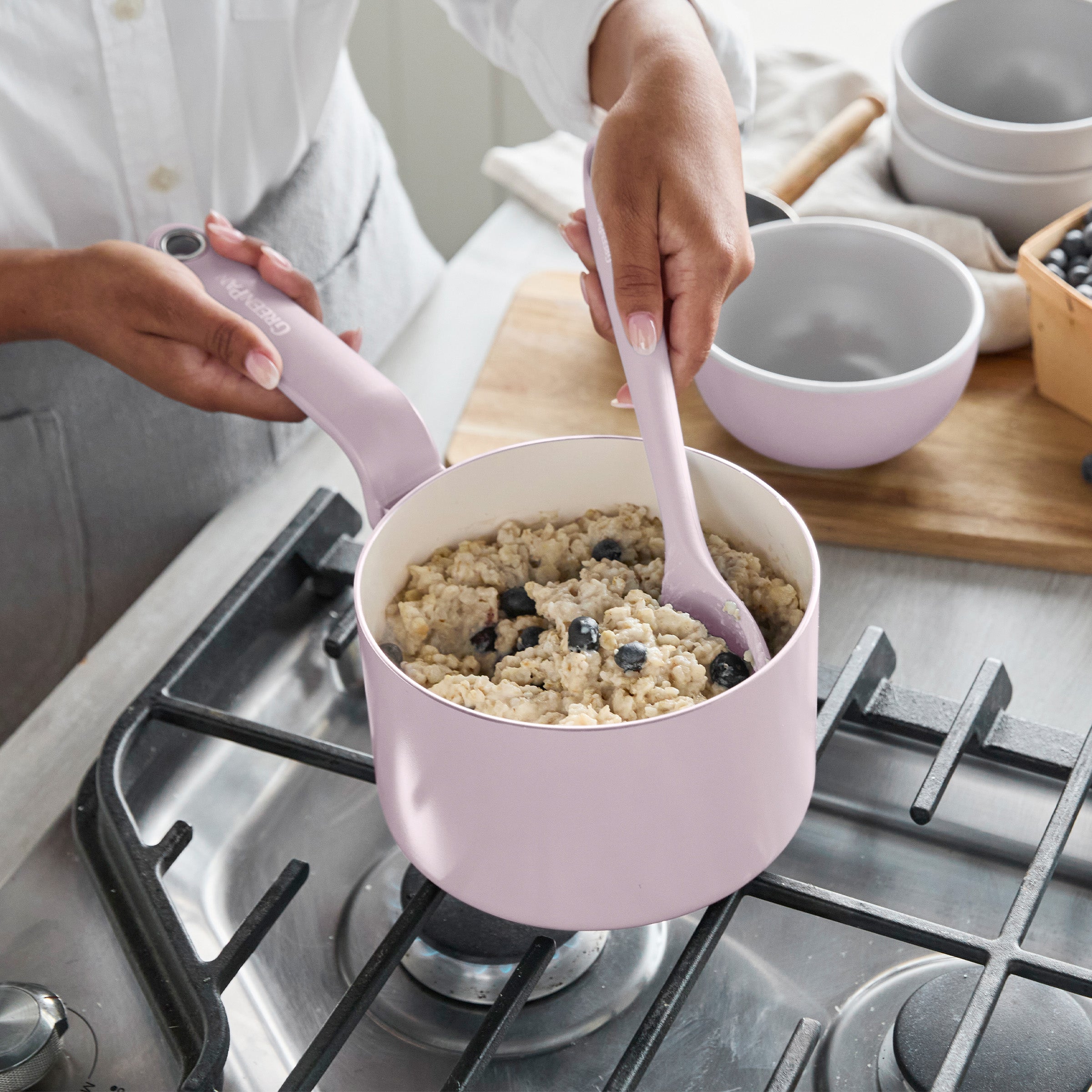 Rio Advanced Ceramic Nonstick 12-Piece Cookware Set | Pink - Image 5