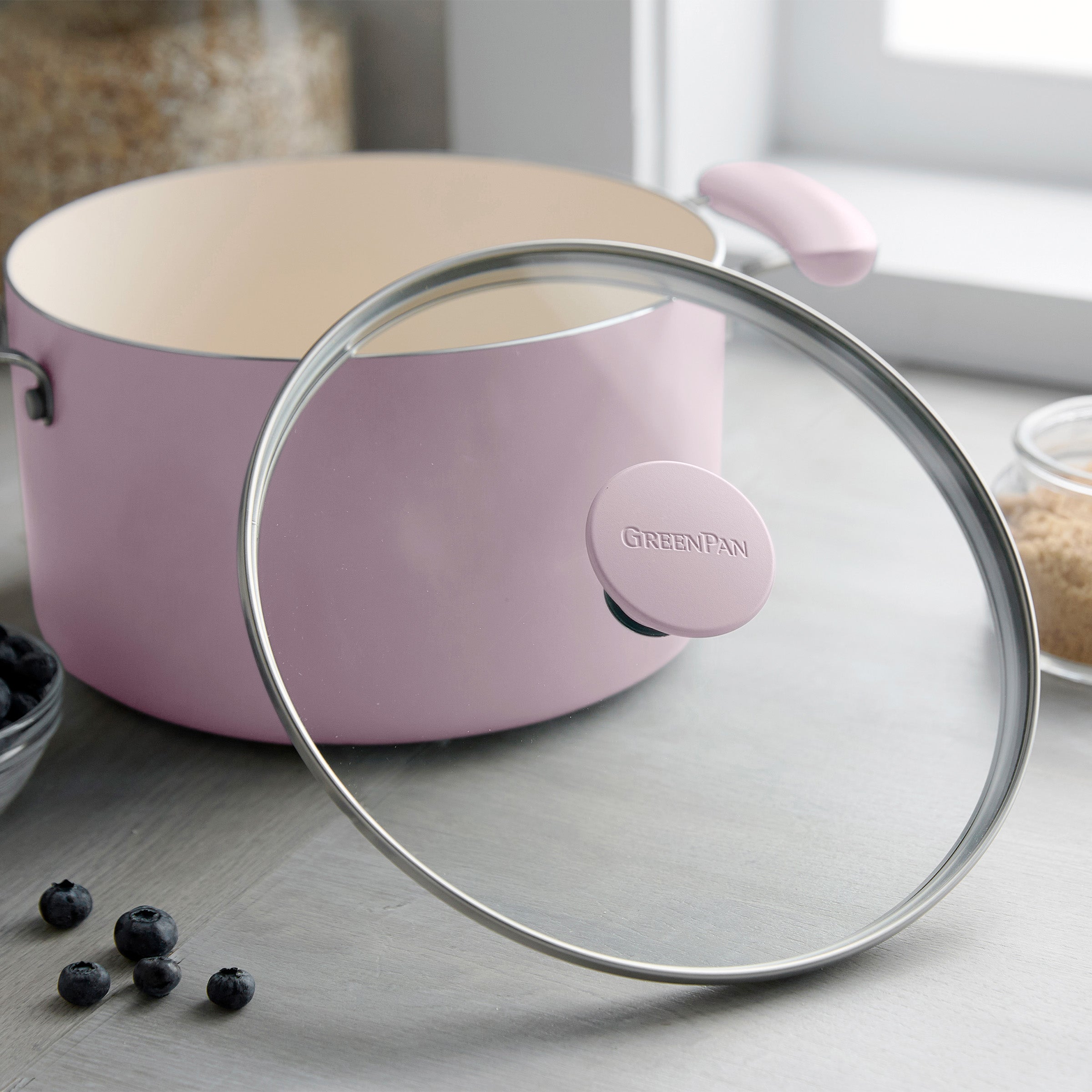 Rio Advanced Ceramic Nonstick 12-Piece Cookware Set | Pink - Image 9