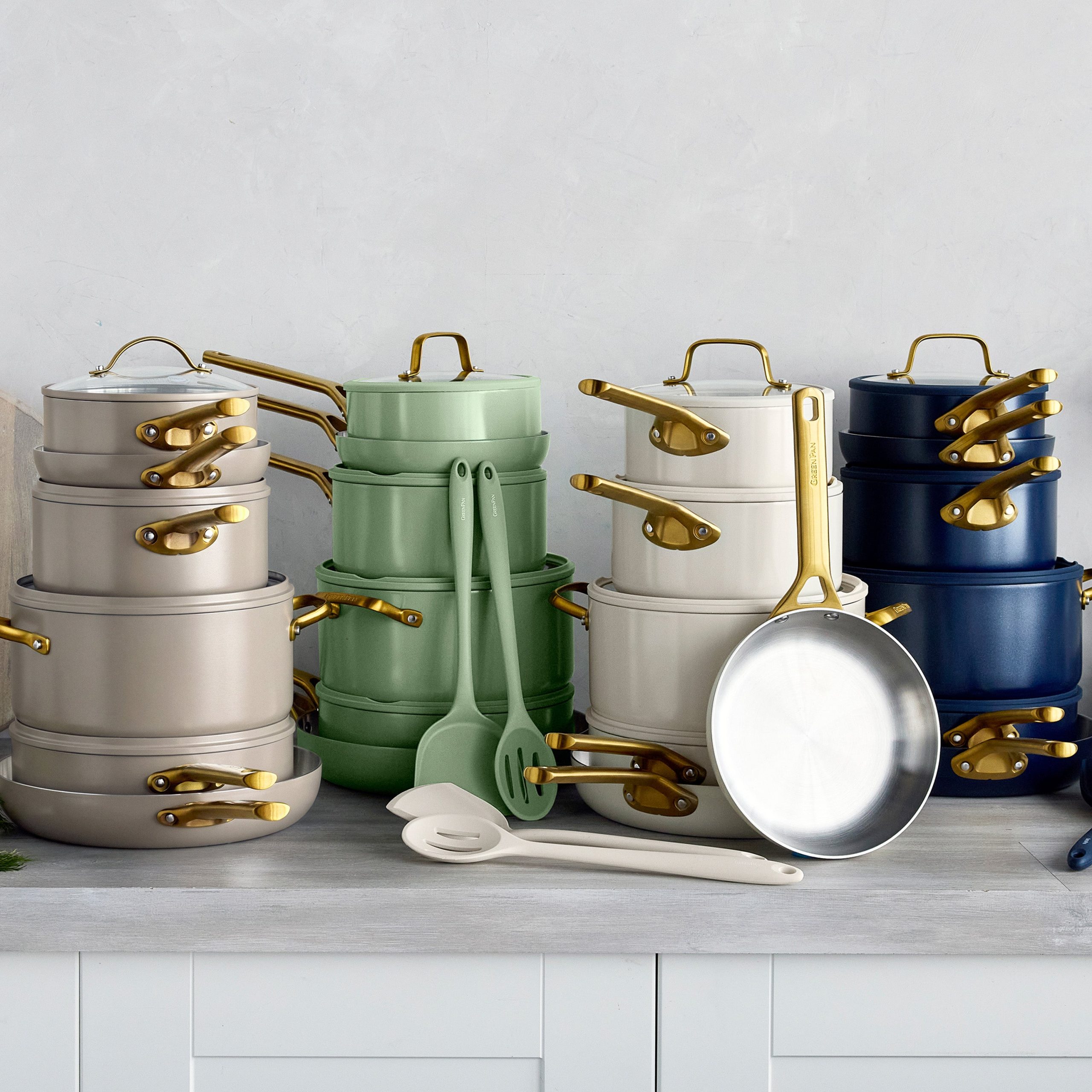 Reserve Pro Uncoated Stainless Steel 12-Piece Cookware Set | Macadamia - Image 10