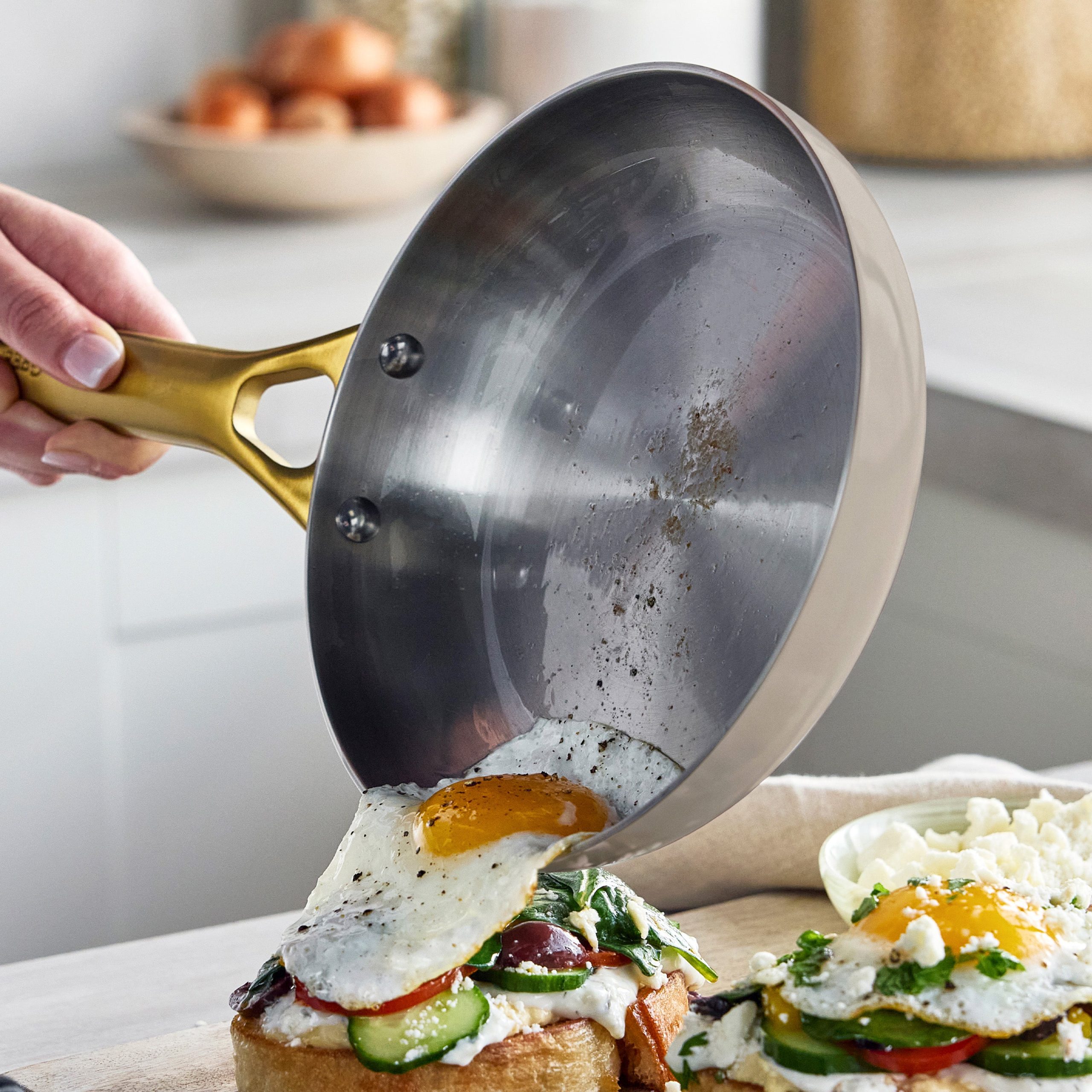Reserve Pro Uncoated Stainless Steel 12-Piece Cookware Set | Macadamia - Image 4