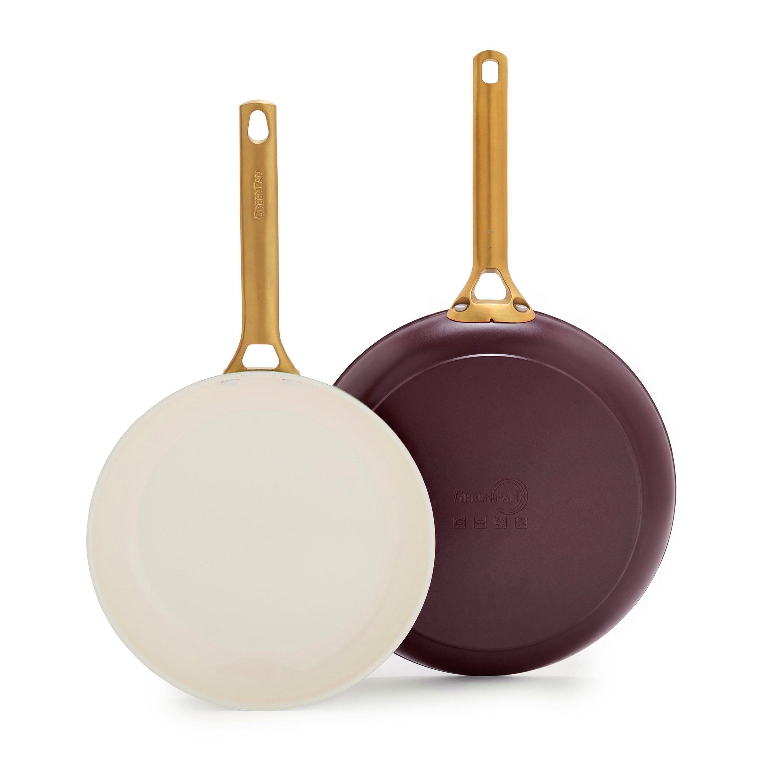 Reserve Pro Ceramic Nonstick 10 and 12 Frypan Set | Bordeaux