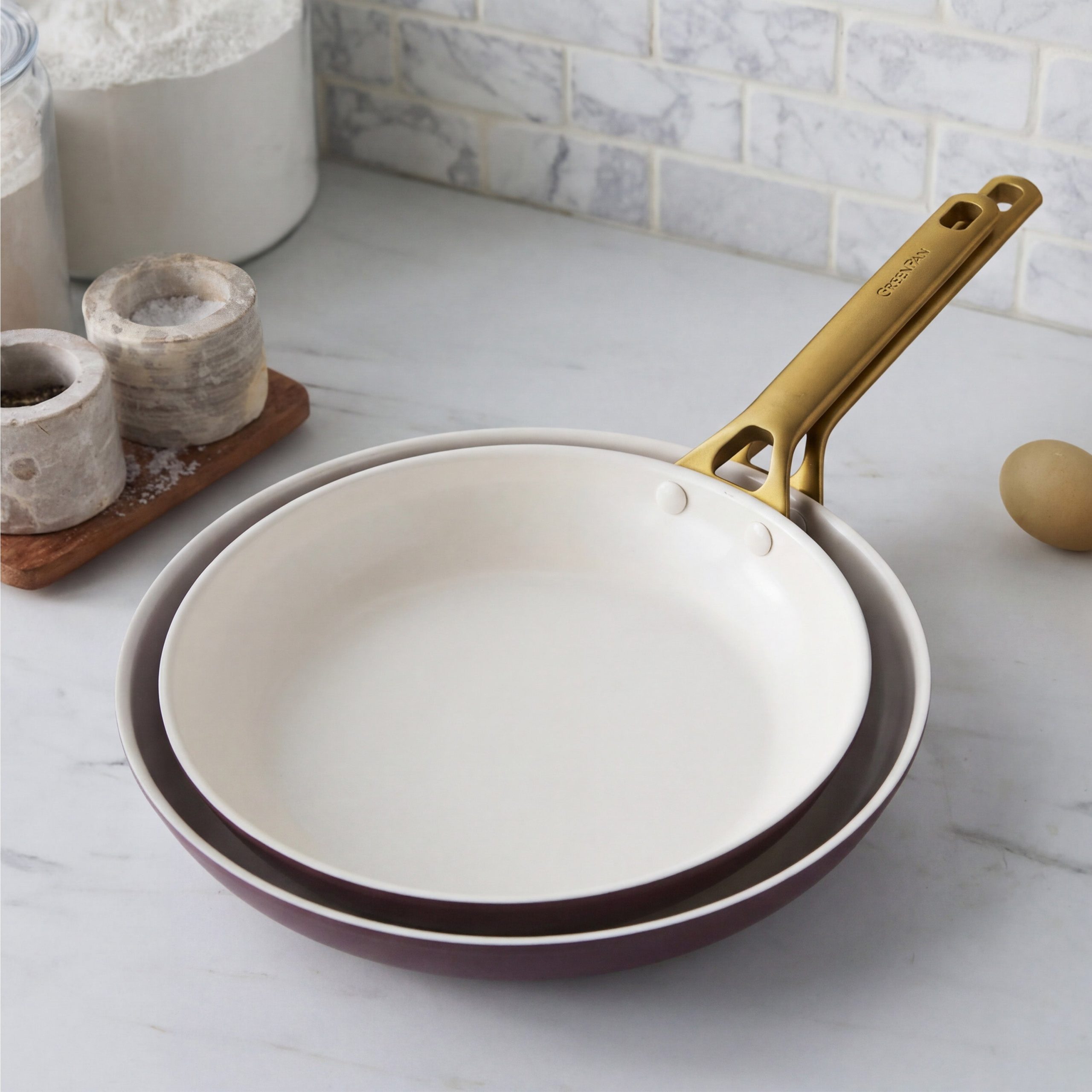 Reserve Pro Ceramic Nonstick 8. 10 and 12 Frypan Set | Bordeaux - Image 6
