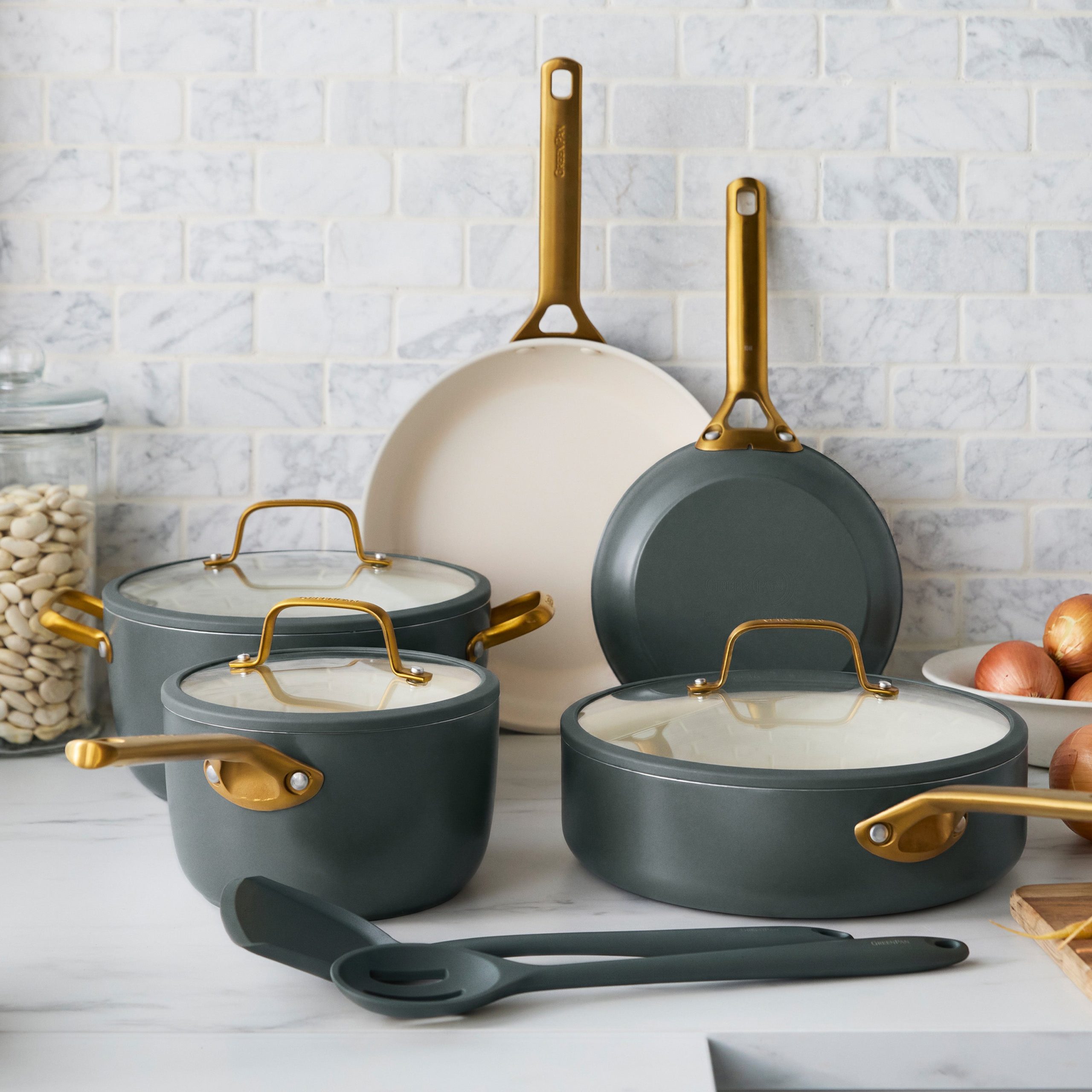 Reserve Pro Ceramic Nonstick 11-Piece Cookware Set | Spruce - Image 3
