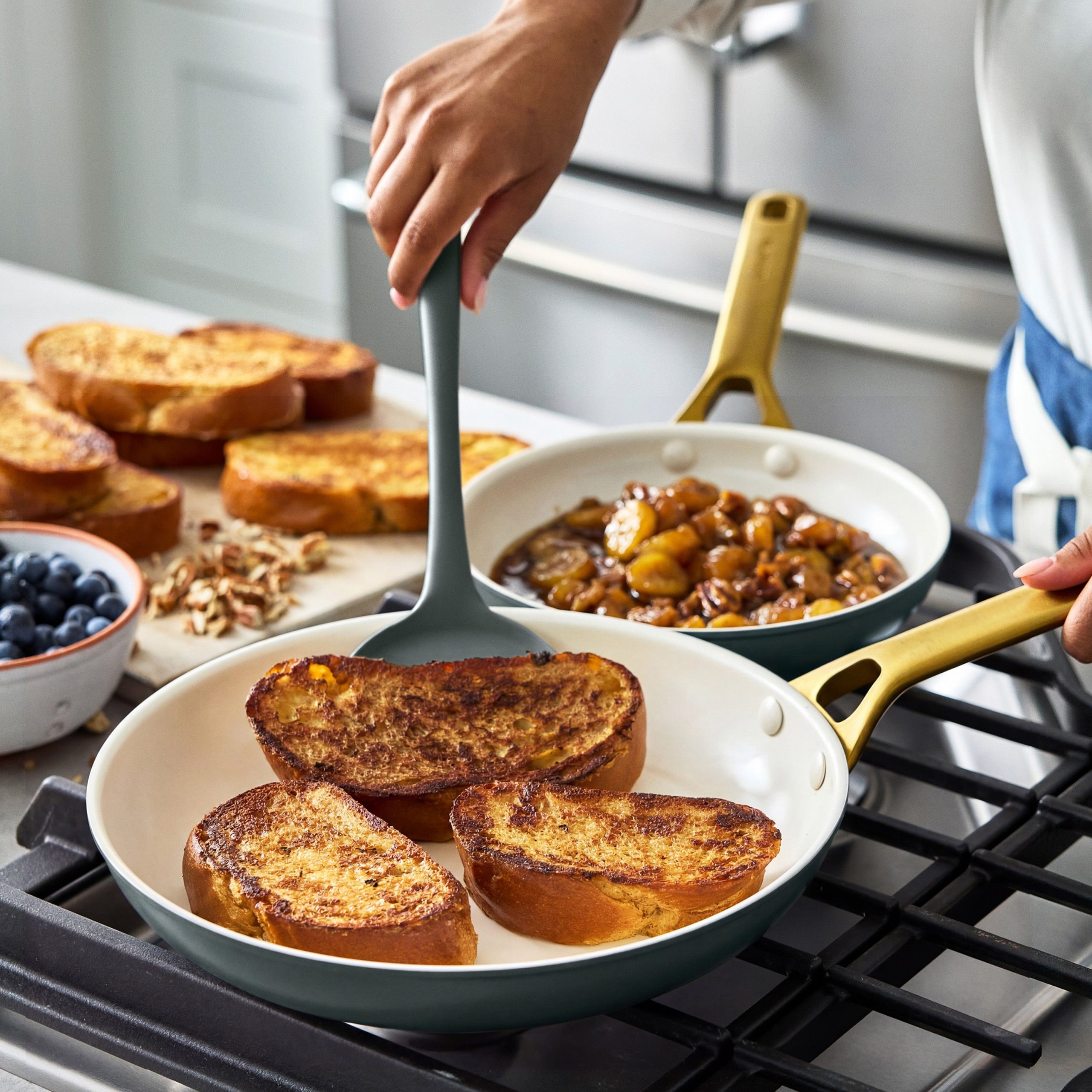 Reserve Pro Ceramic Nonstick 11-Piece Cookware Set | Spruce - Image 6
