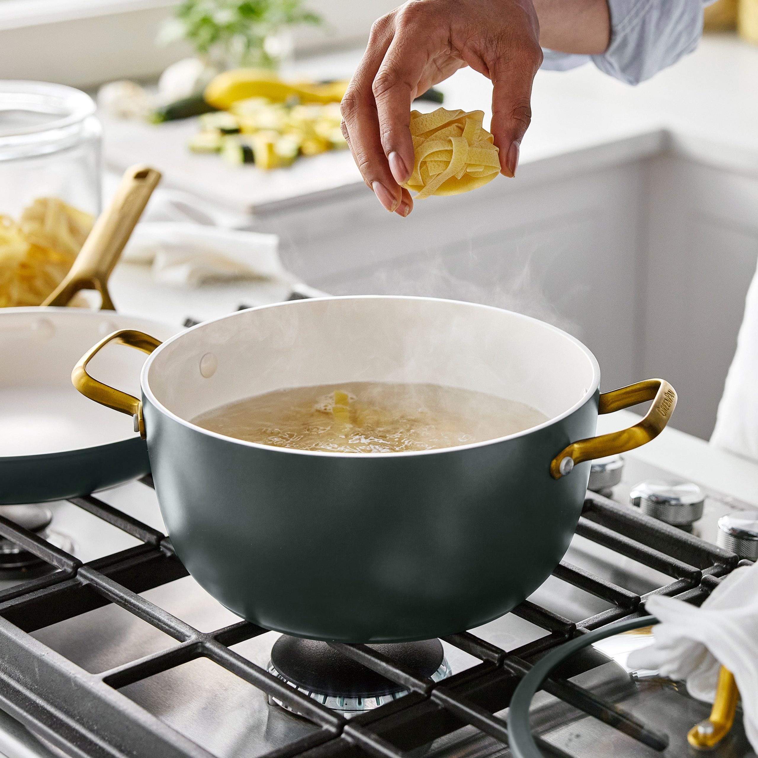 Reserve Pro Ceramic Nonstick 11-Piece Cookware Set | Spruce - Image 8
