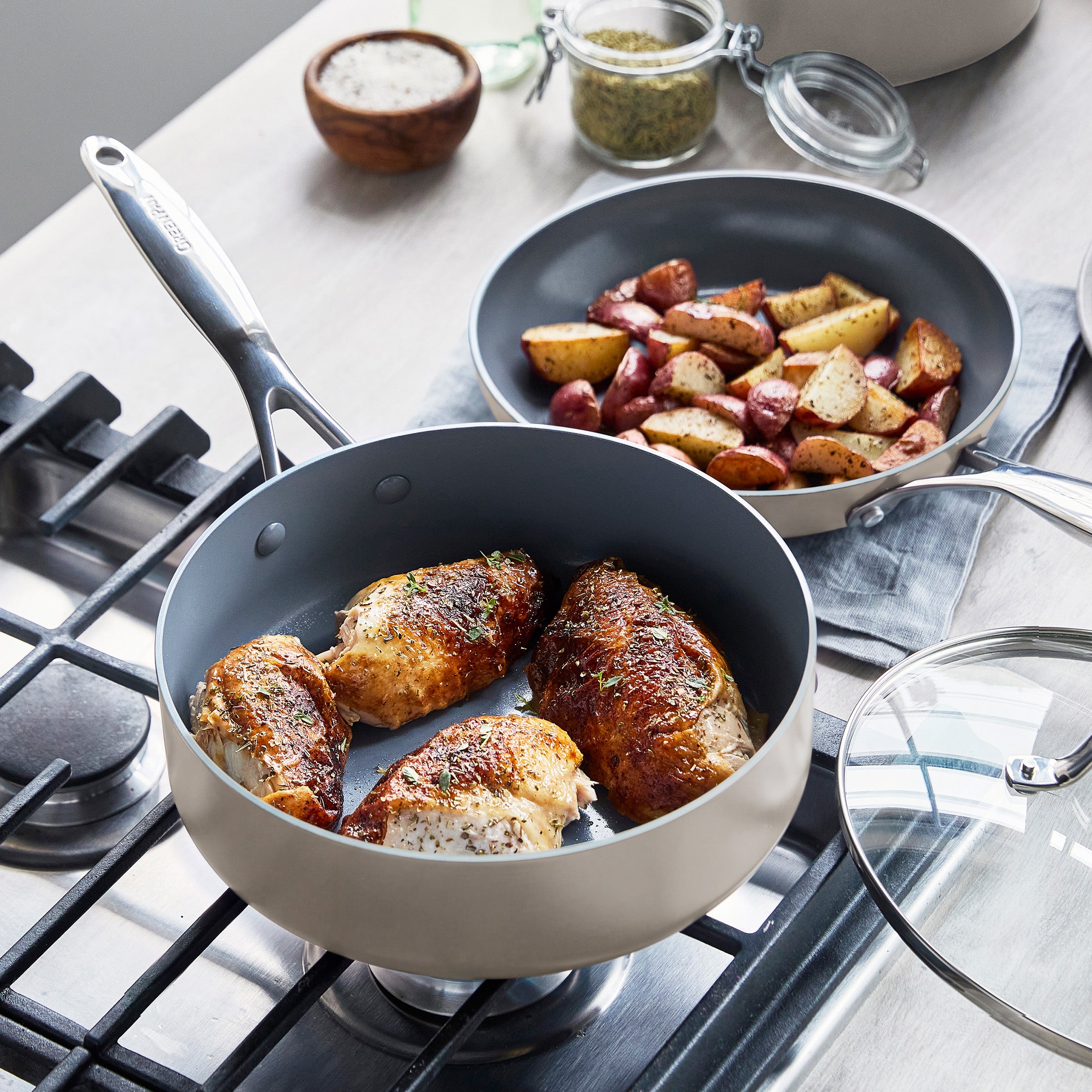 Valencia Pro and Premiere Ovenware 24-Piece Set | Taupe - Image 8