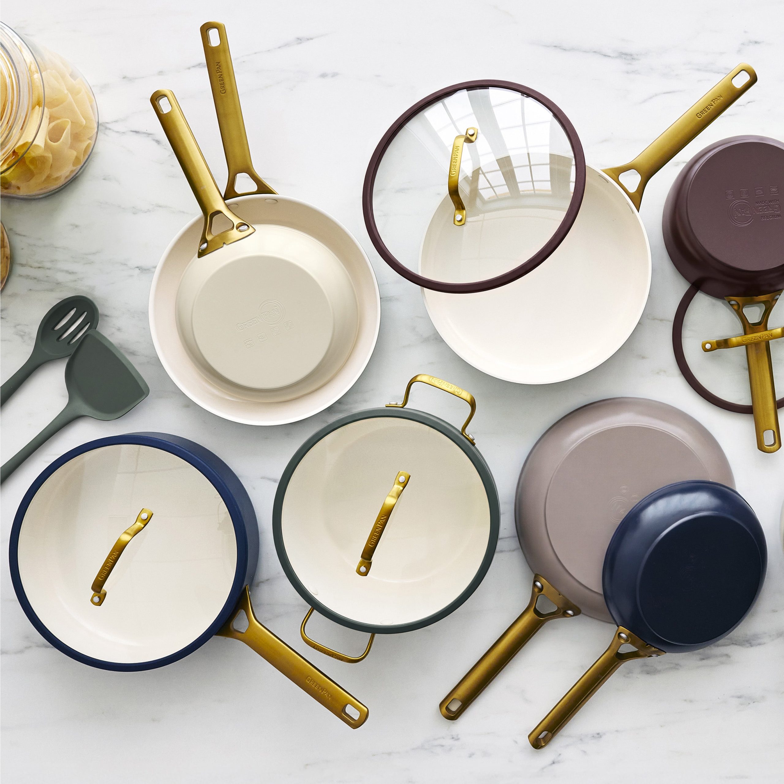 Reserve Pro Ceramic Nonstick 10-Piece Cookware Set | Latte - Image 10