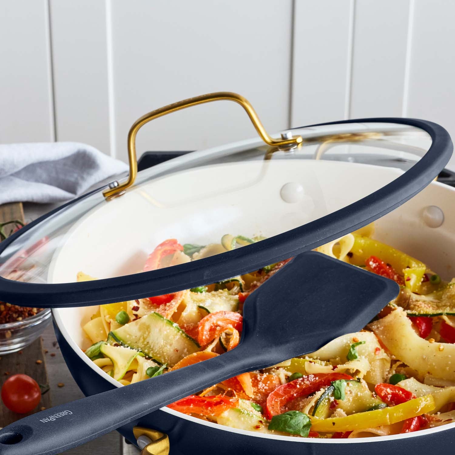 Reserve Pro Ceramic Nonstick 3.75-Quart Everyday Pan with Lid | Twilight - Image 3
