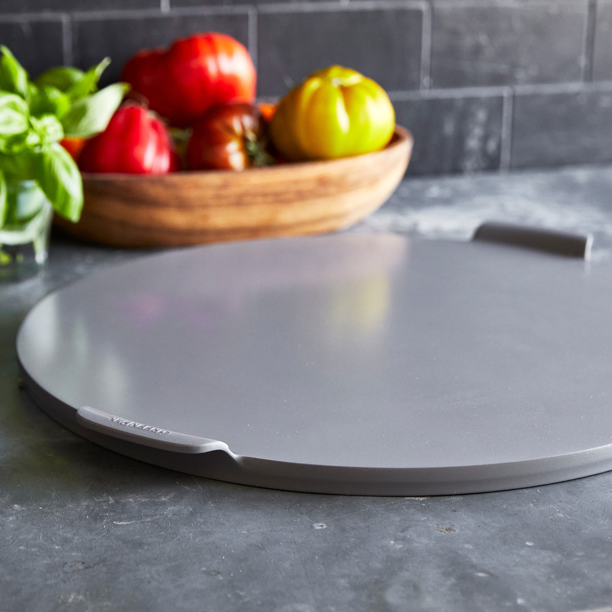 Premiere Ovenware 16.5 Round Pizza Baker | Gray - Image 2