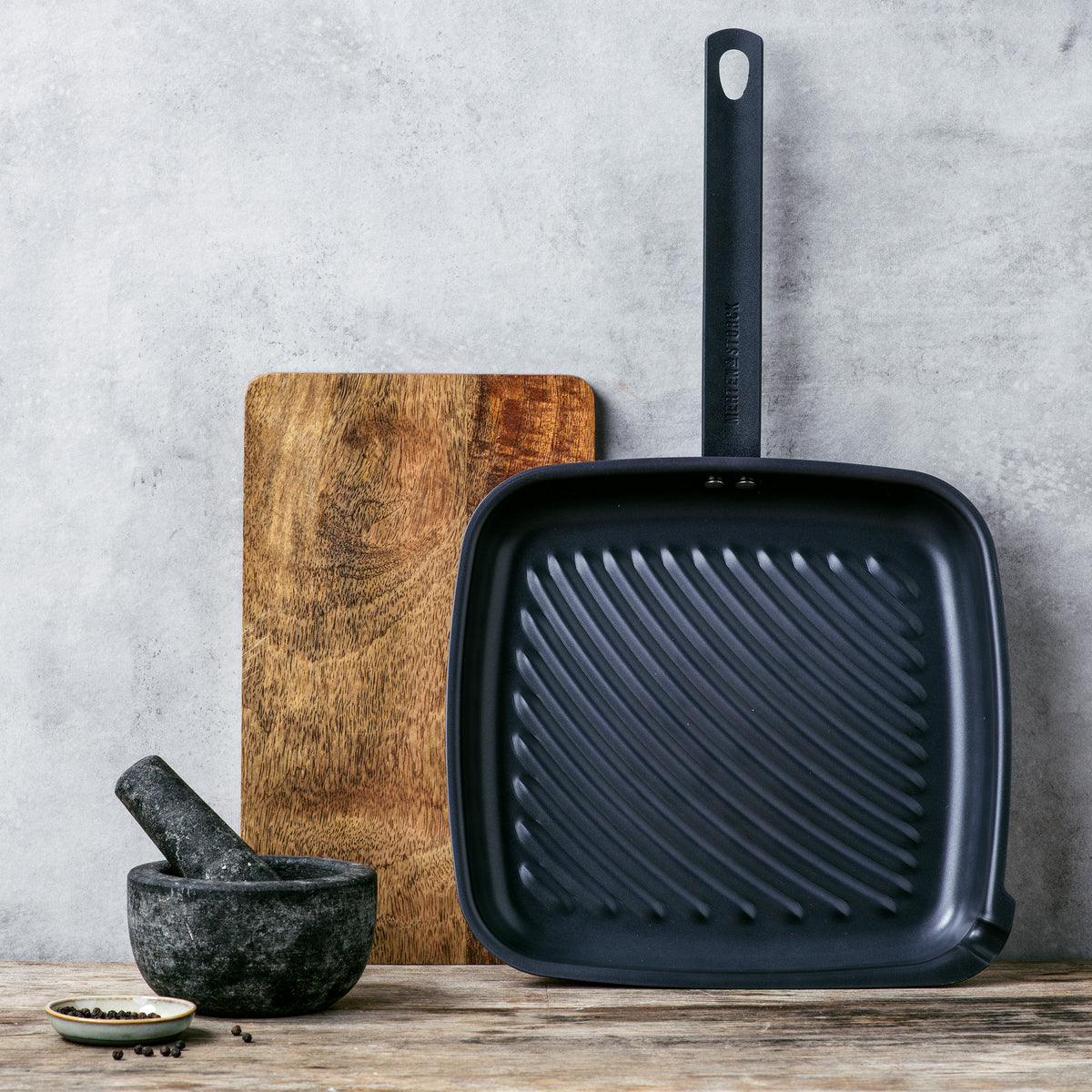 Merten & Storck Carbon Steel 11 Square Grill Pan - Image 2