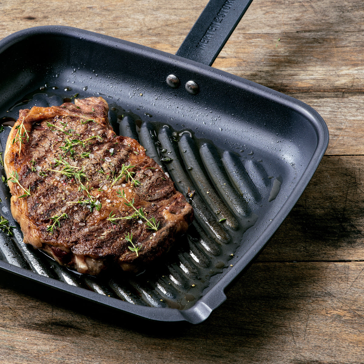 Merten & Storck Carbon Steel 11 Square Grill Pan - Image 6