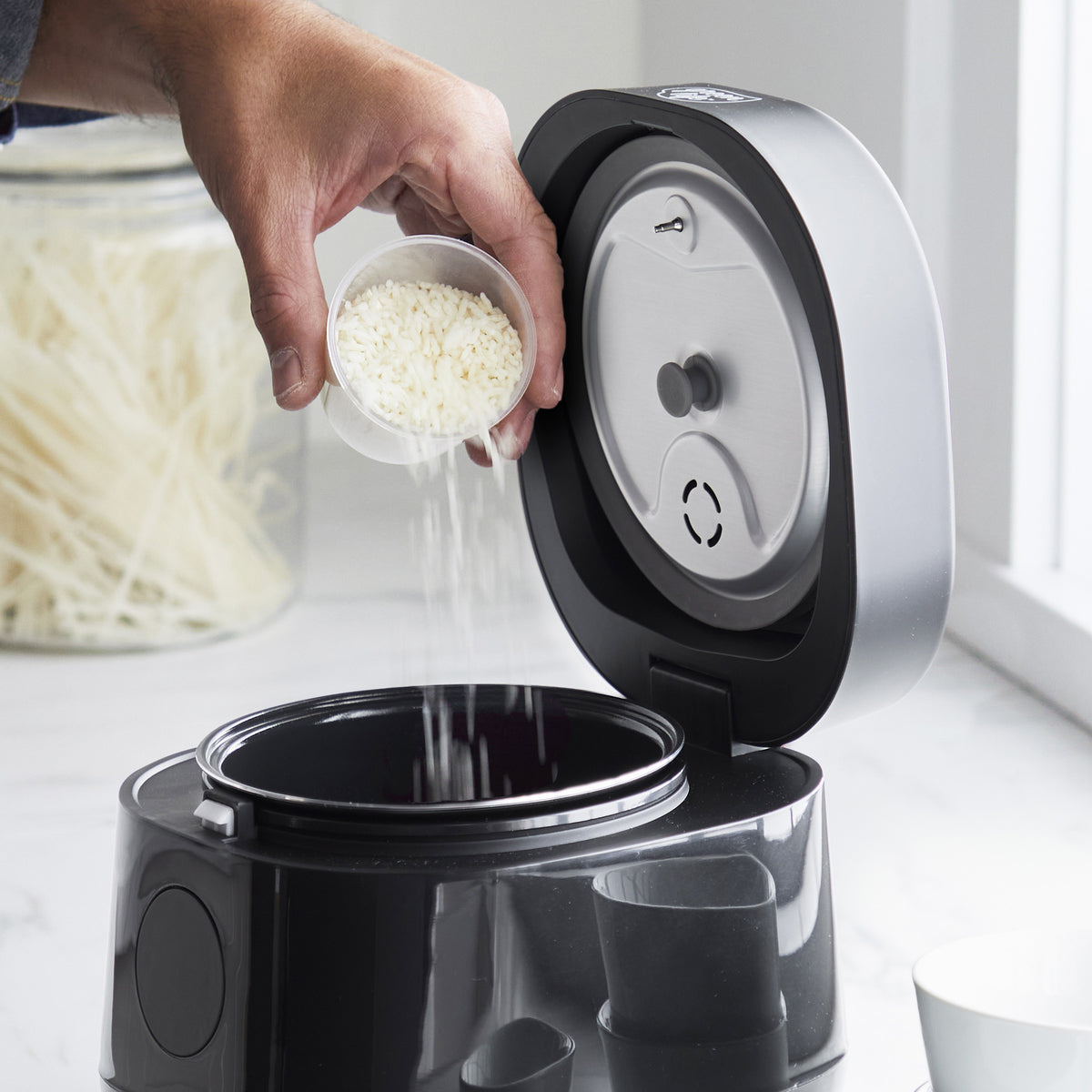 GreenLife 4-Cup Rice & Grains Cooker | Black - Image 6
