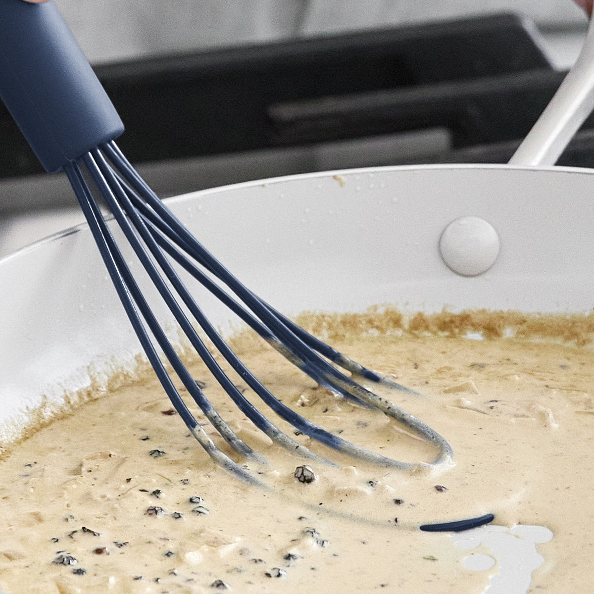 Platinum Silicone Flat Whisk | Navy - Image 5