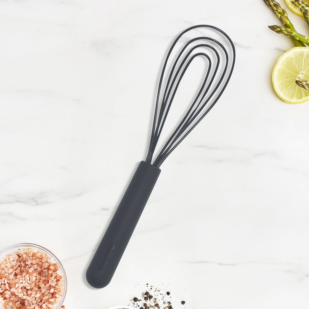 Platinum Silicone Flat Whisk | Gray - Image 2