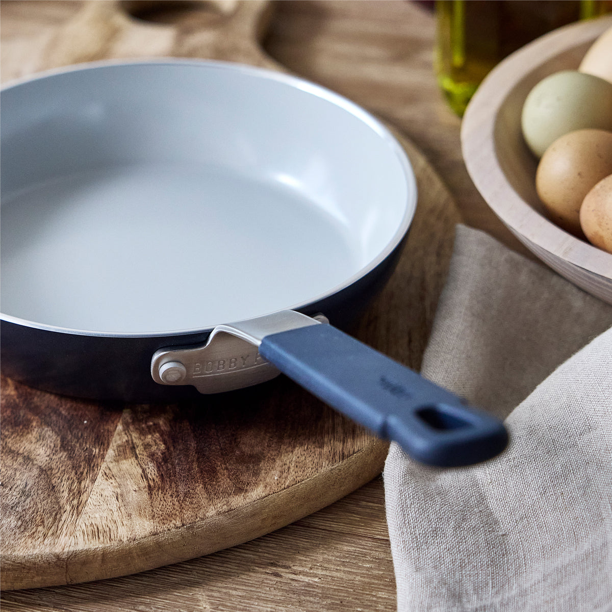Bobby Flay by GreenPan Professional Ceramic Nonstick 8 Frypan | Oxford Blue - Image 5