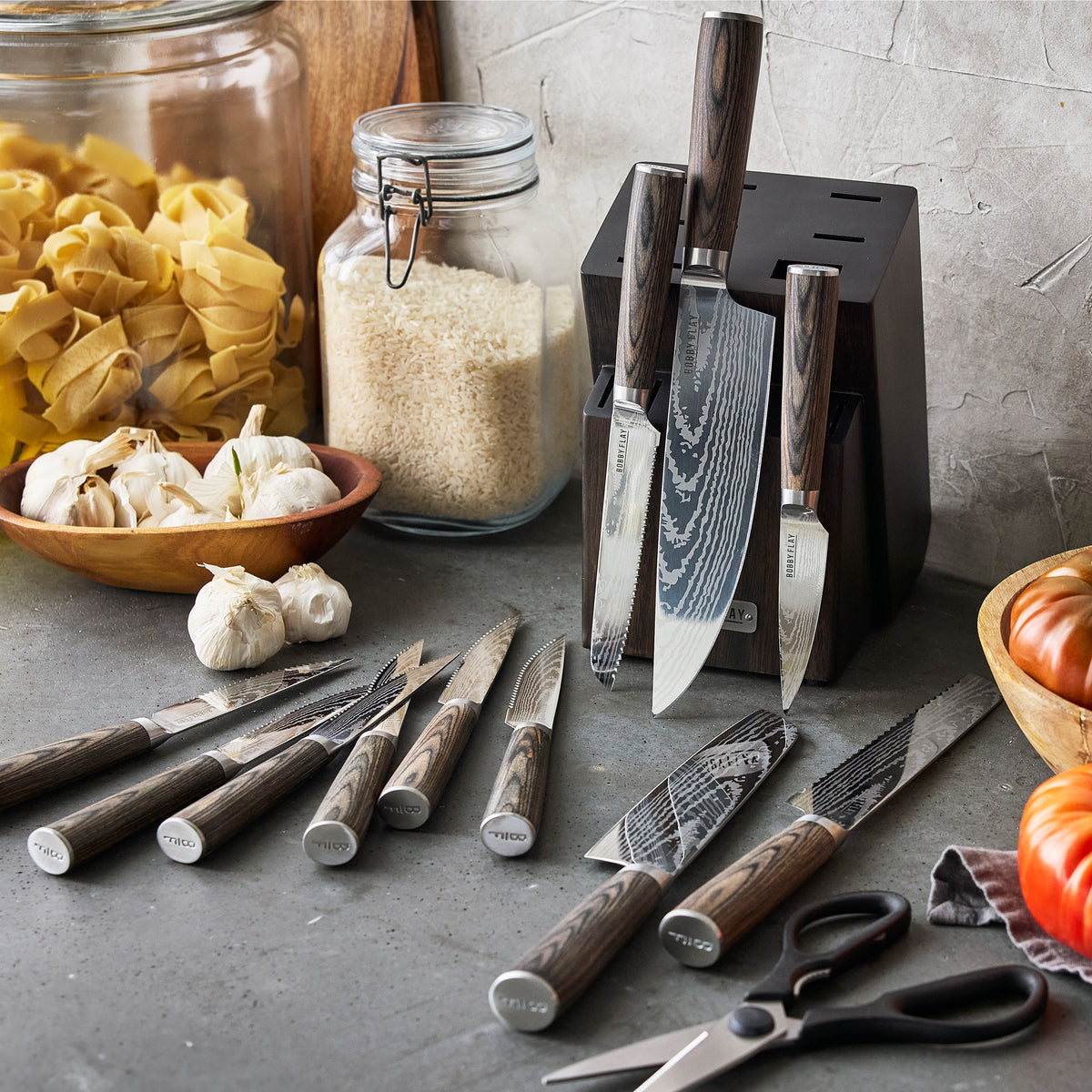 Bobby Flay by GreenPan Stainless Steel 13-Piece Knife Block Set - Image 13
